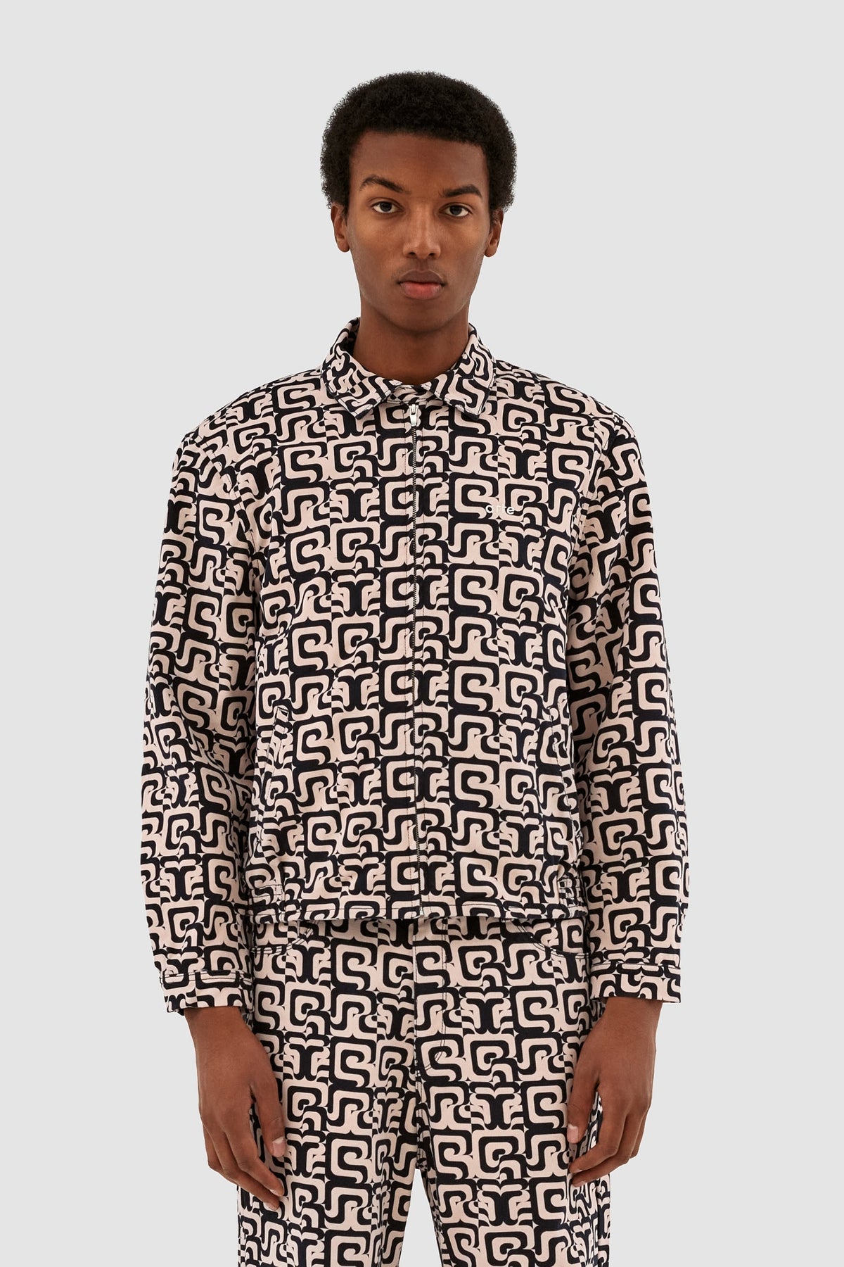 Veste Jones Allover - Marine/Crème