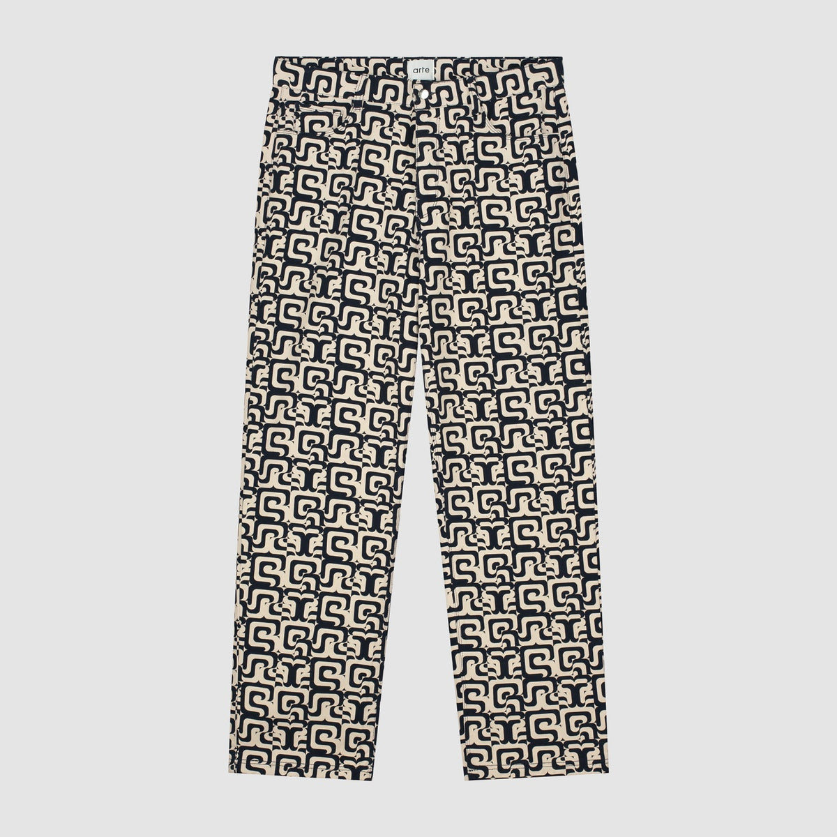 Pantalon Jonas Allover - Marine/Crème