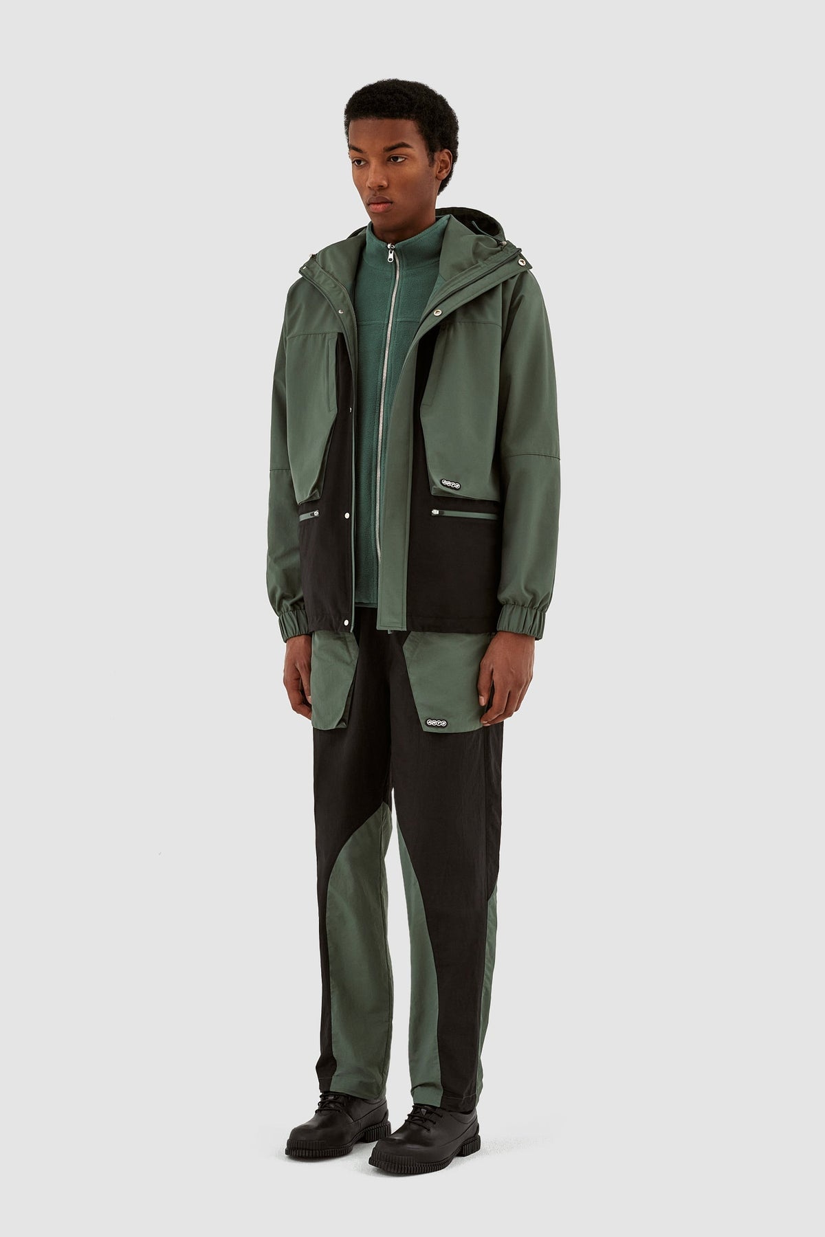 Veste contrastée Jake - Noir/vert