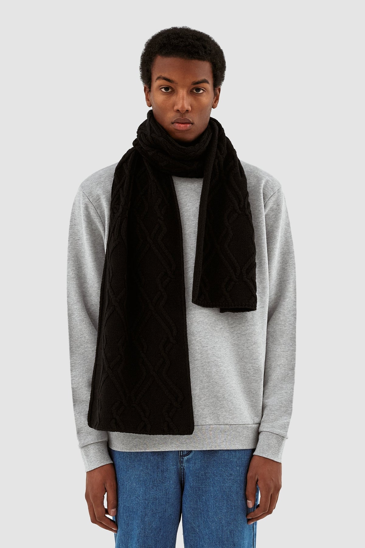 Foulard Aaron Multi - Noir