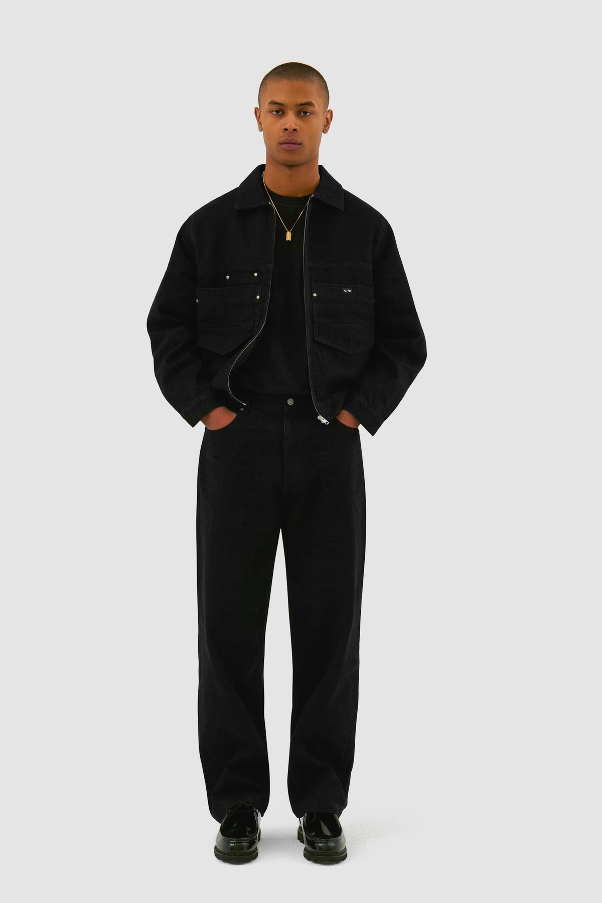 Veste en jean - Noir