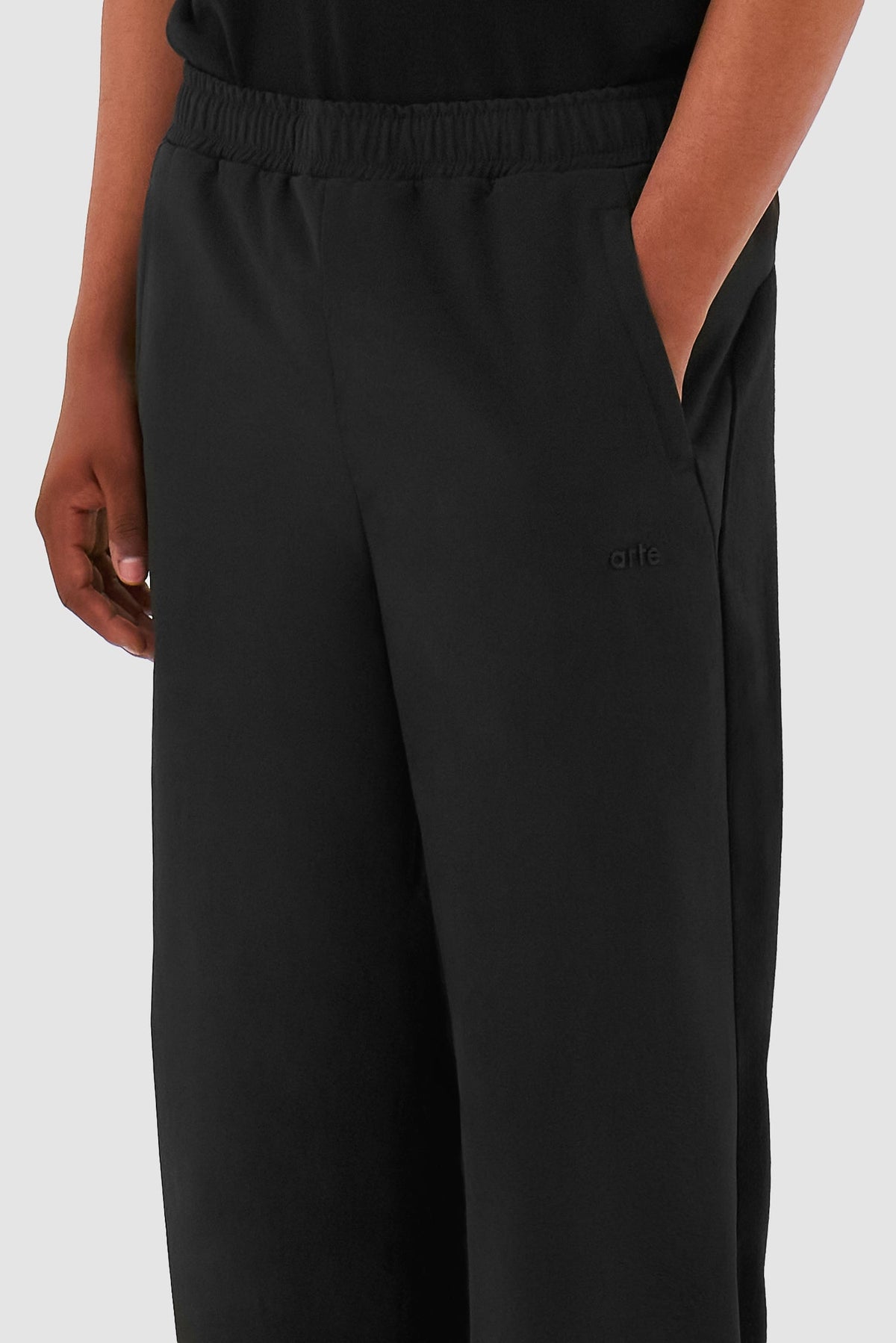Pantalon technique en laine - Noir
