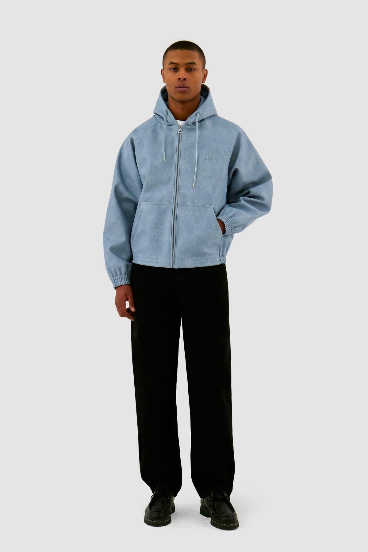 Pantalon à poches brodées - Noir