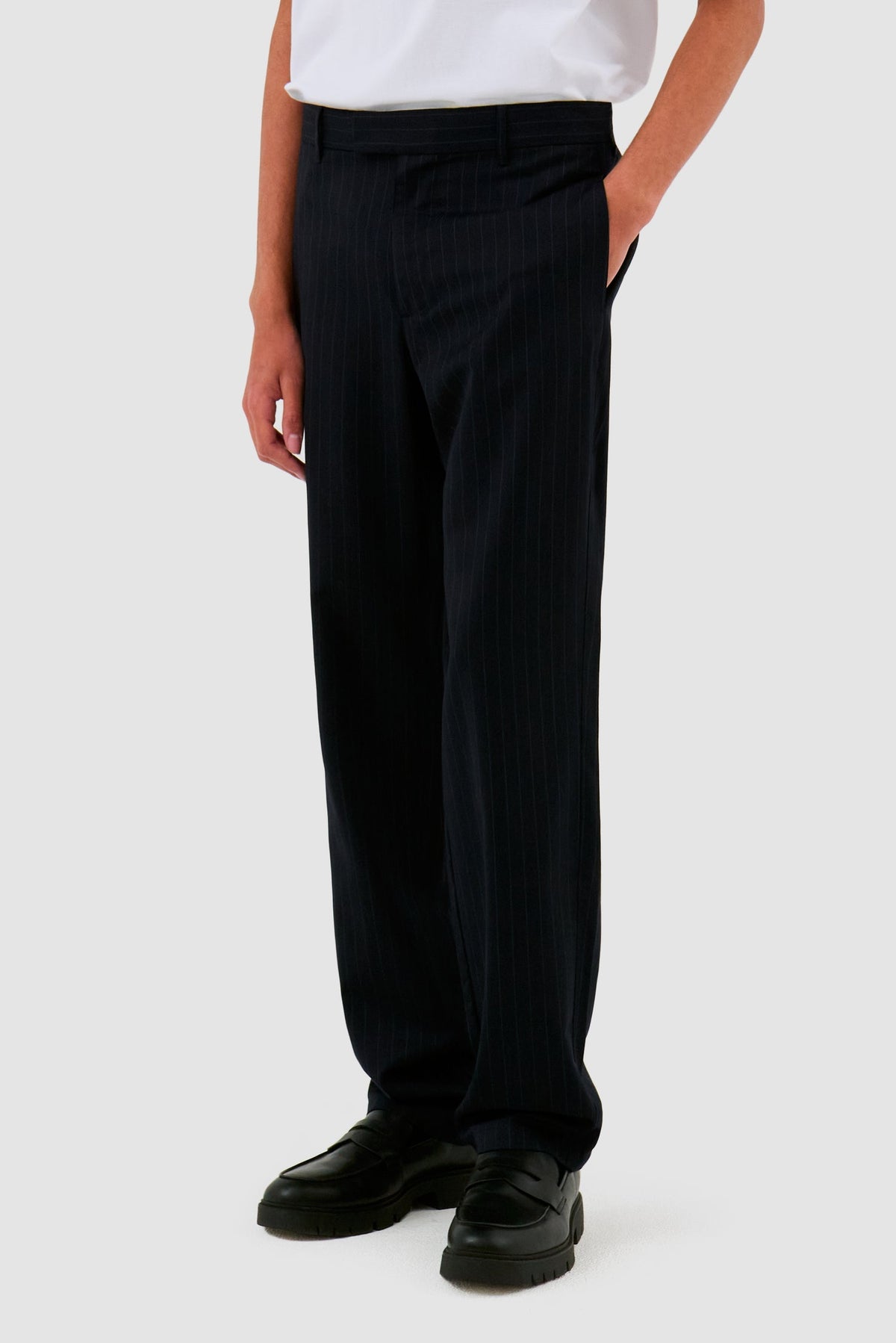 Pantalon à rayures - Marine