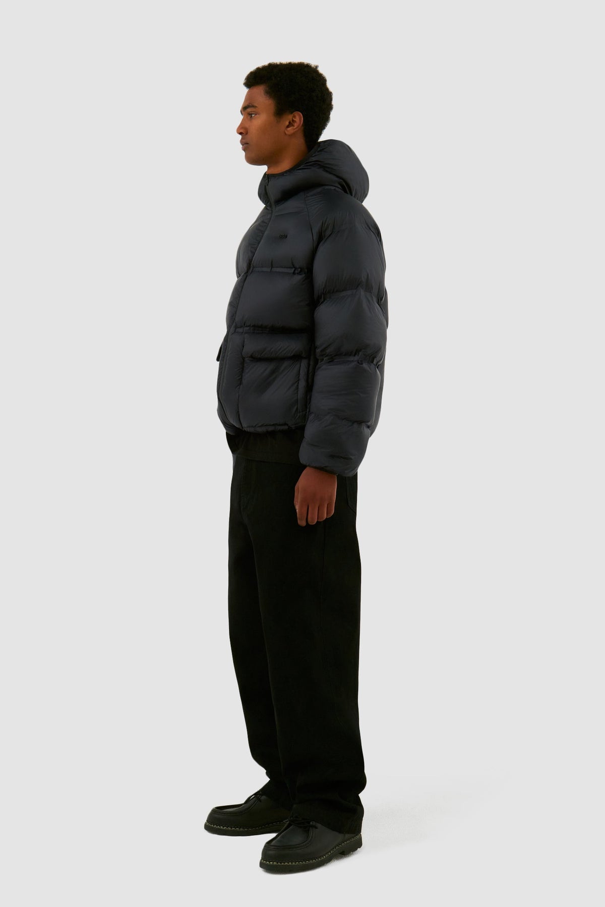 Veste bouffante courte - Noir