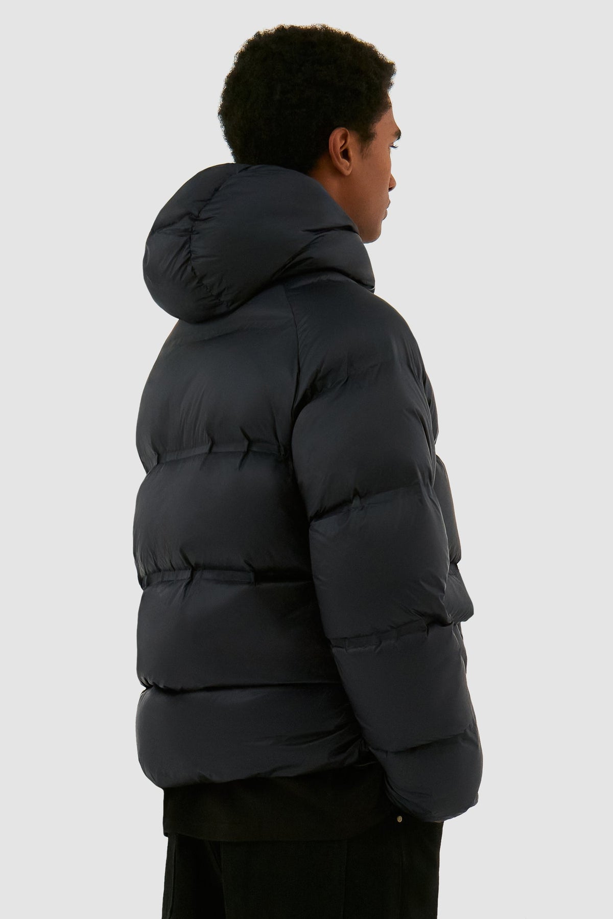 Veste bouffante courte - Noir
