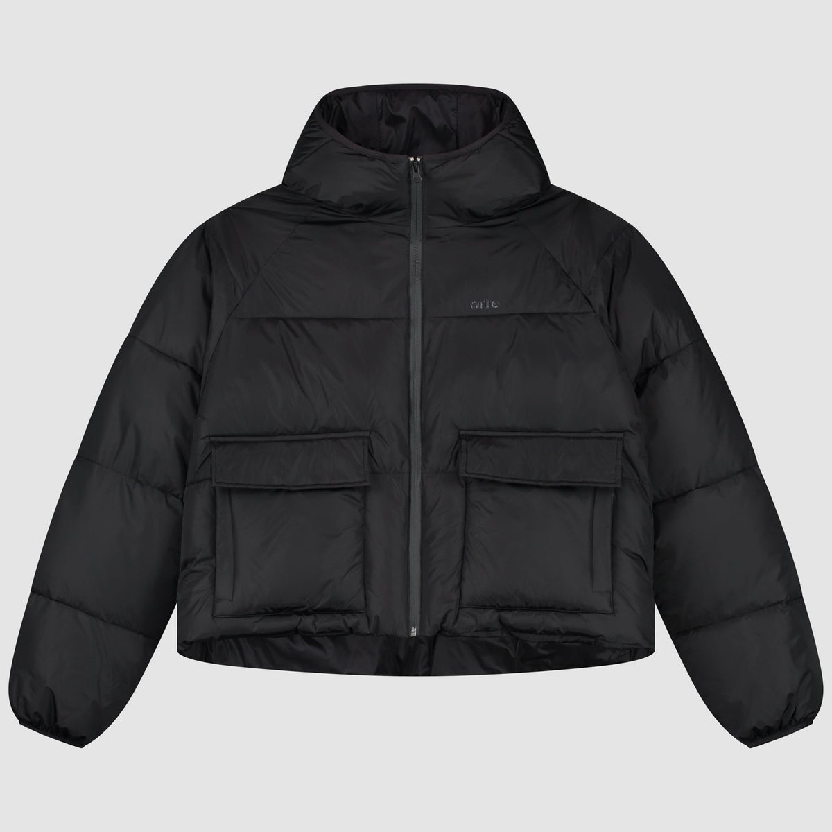 Veste bouffante courte - Noir