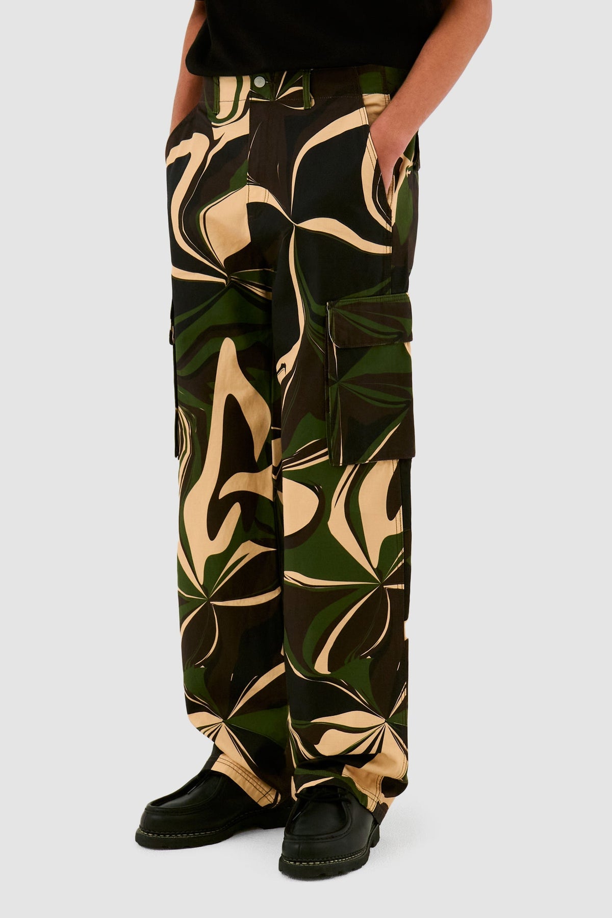 Pantalon cargo camouflage - Imprimé