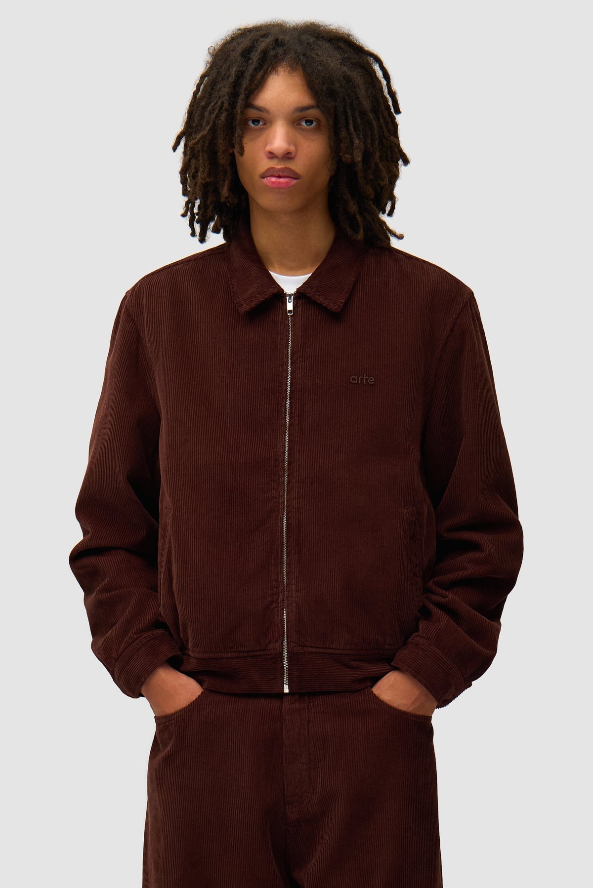 Veste en velours côtelé - Marron