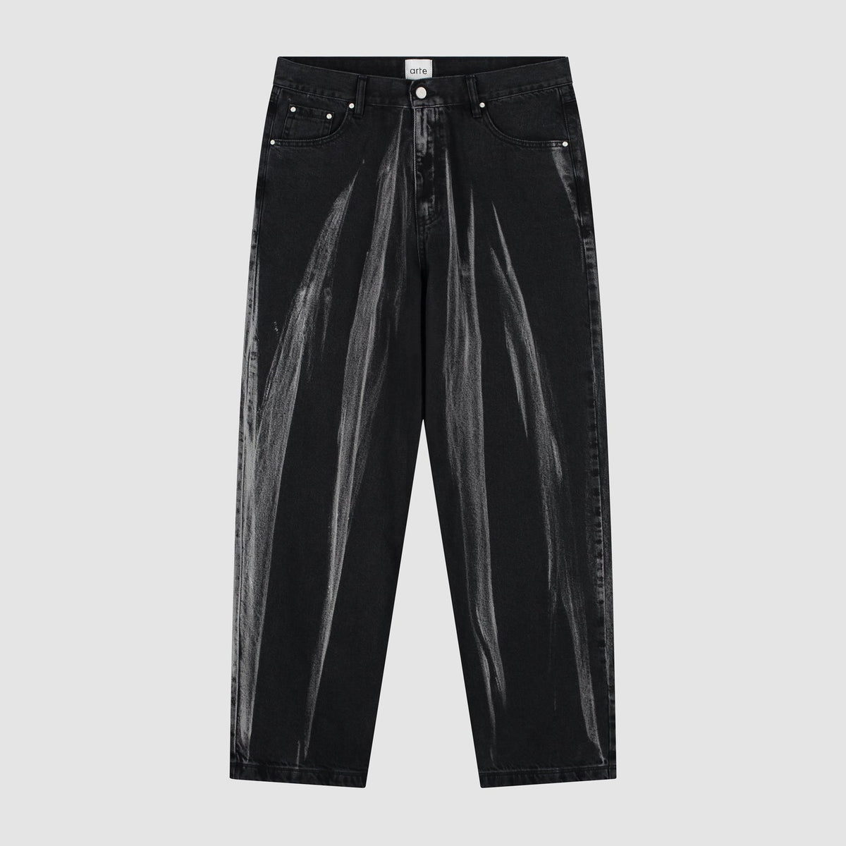 Pantalon en jean délavé - Denim noir