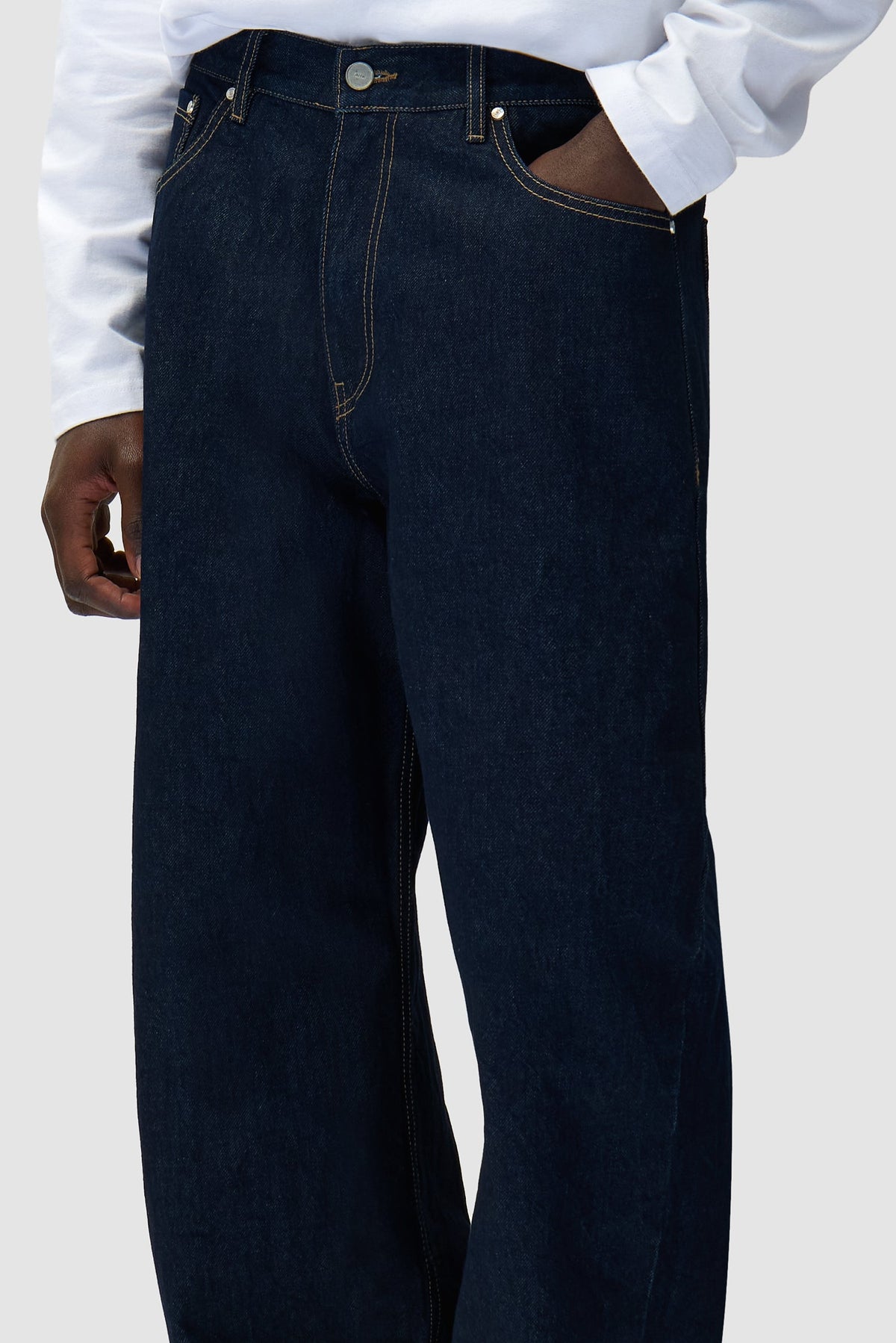 Pantalon Basic Jeans - Denim brut