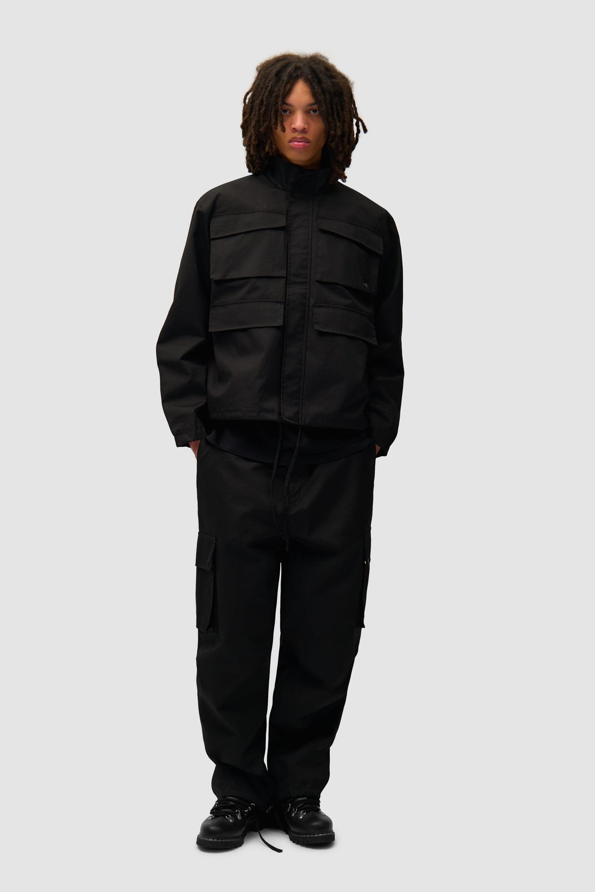 Veste Ripstop cirée - Noir