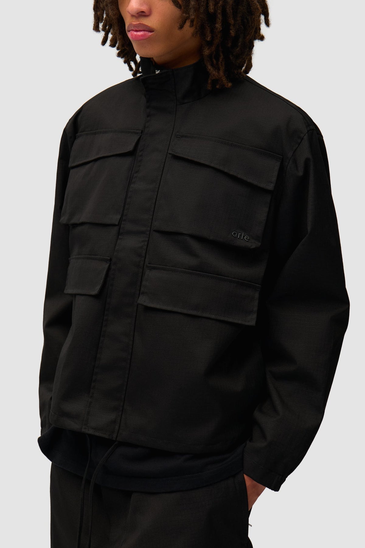 Veste Ripstop cirée - Noir