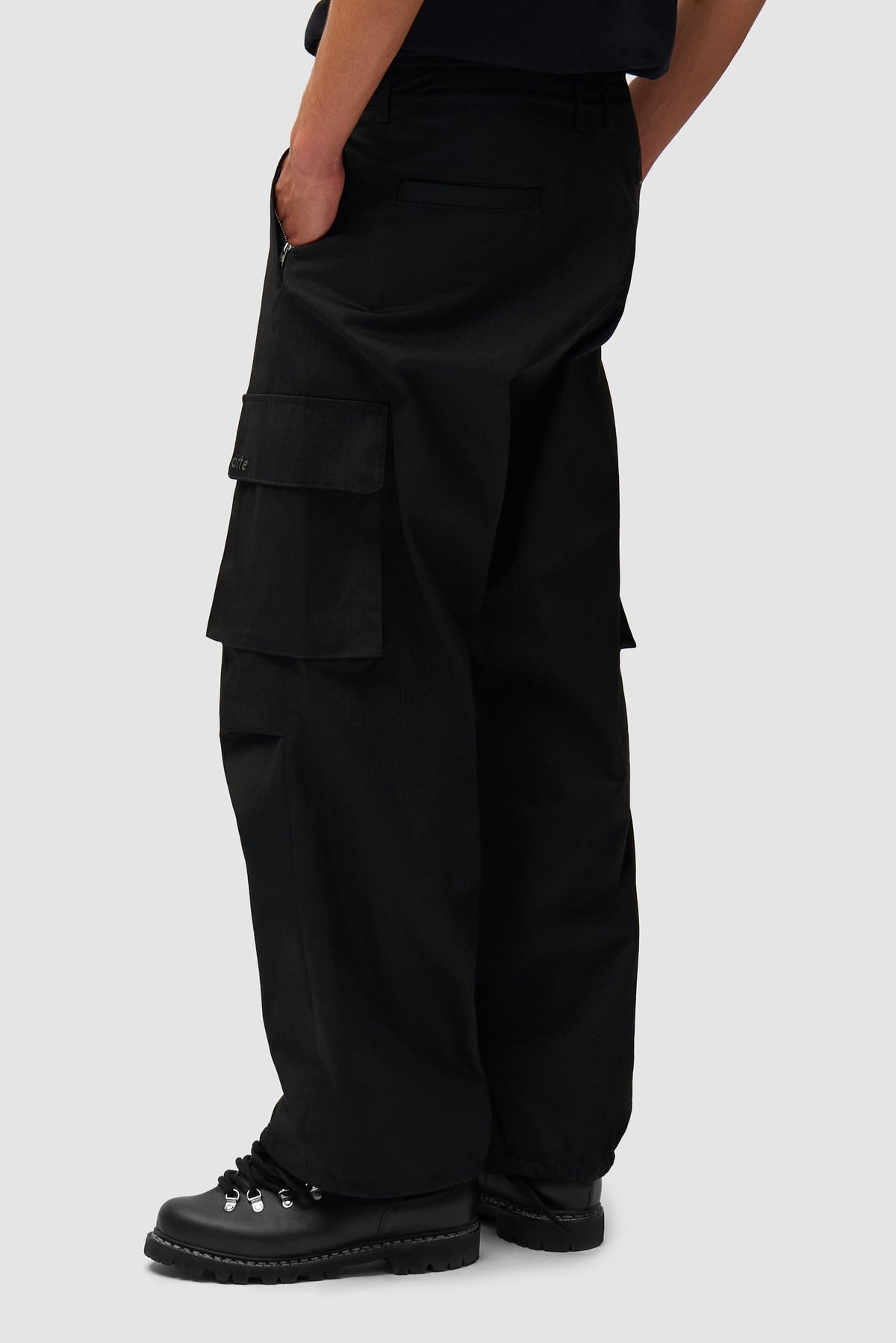 Pantalon Ripstop ciré - Noir