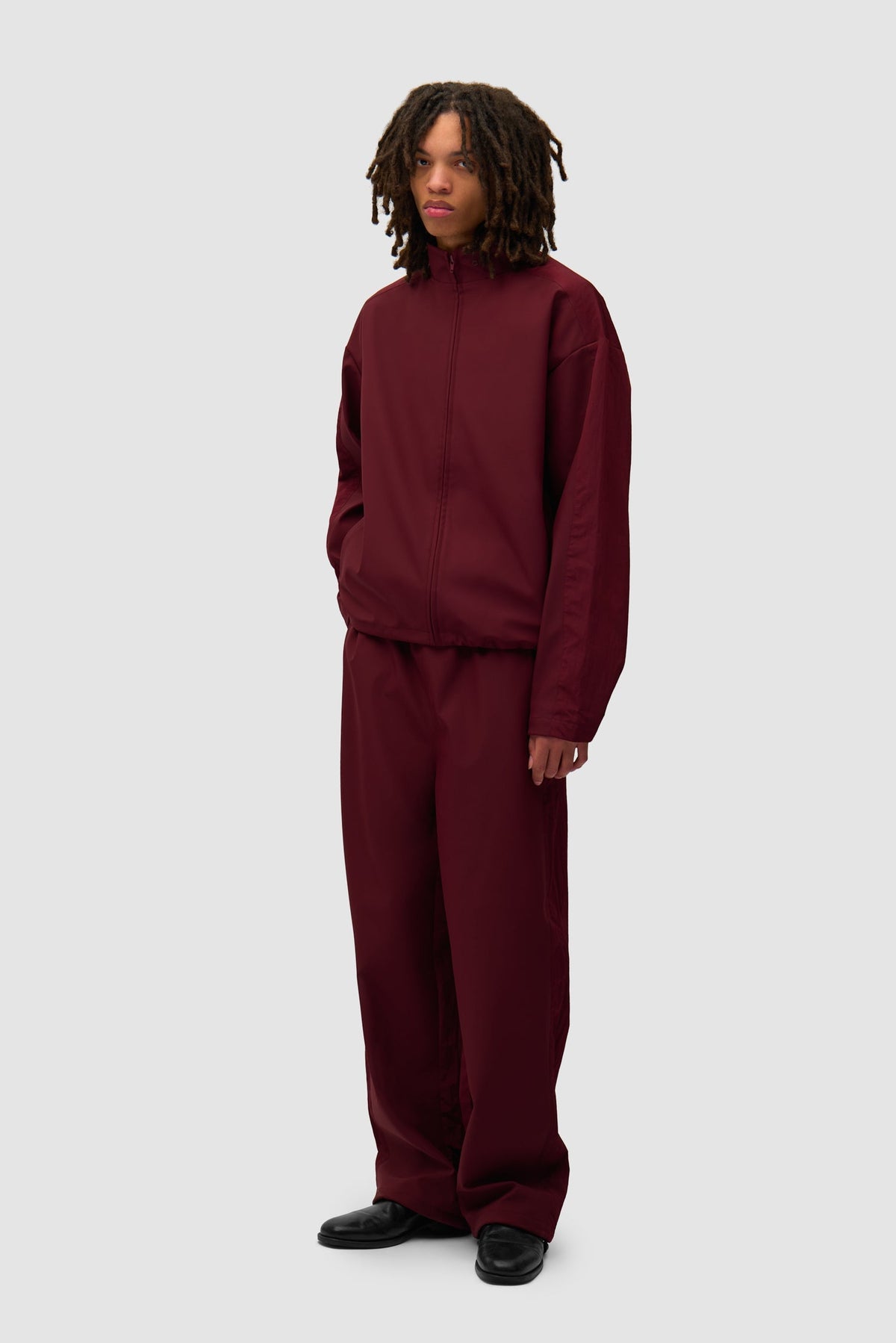Veste de survêtement en nylon - Bordeaux