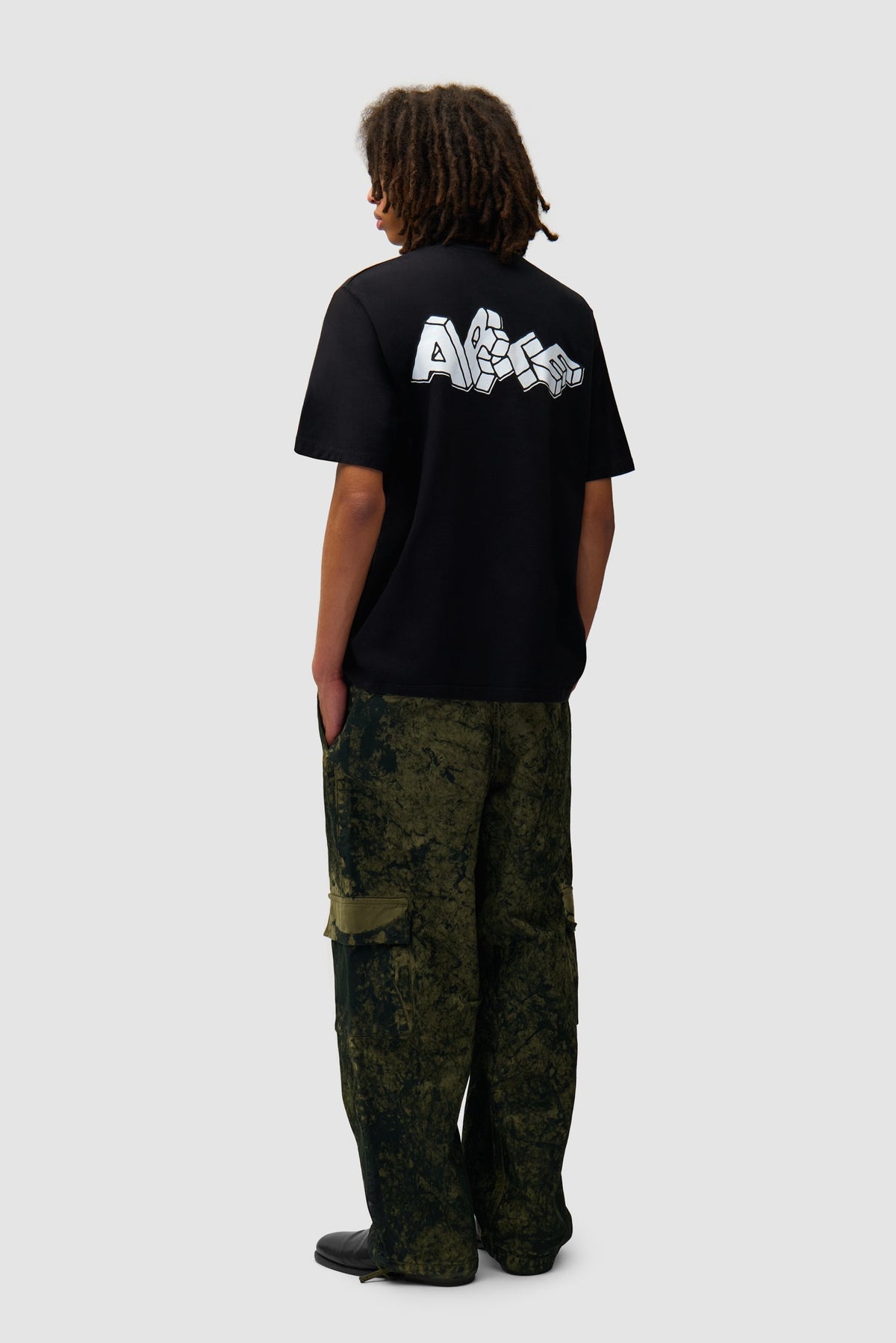 T-shirt imprimé Blocks - Noir