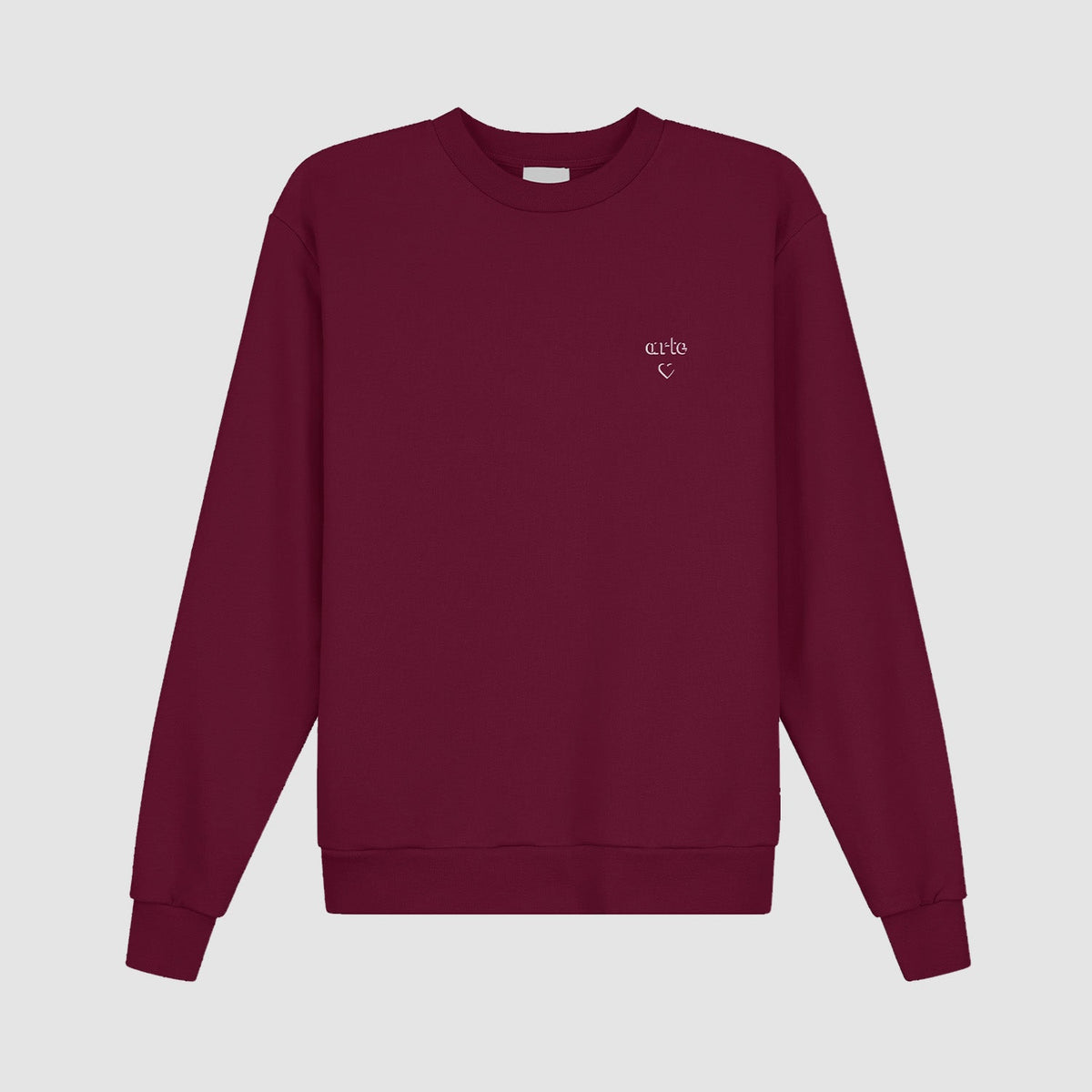 Arte Heart Crewneck - Bordeaux