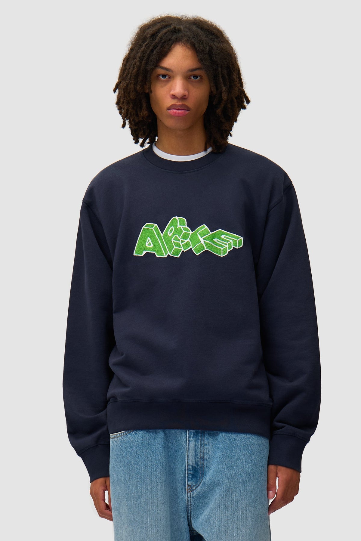 Arte Blocks Crewneck - Marine