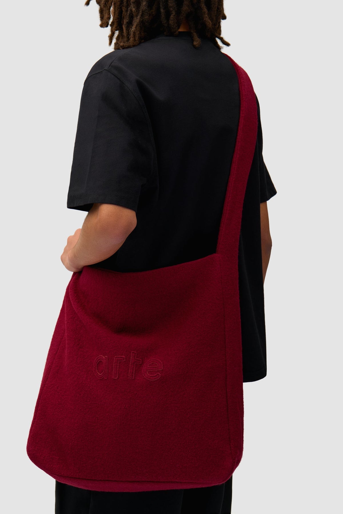 Sac en laine bouillie - Bordeaux