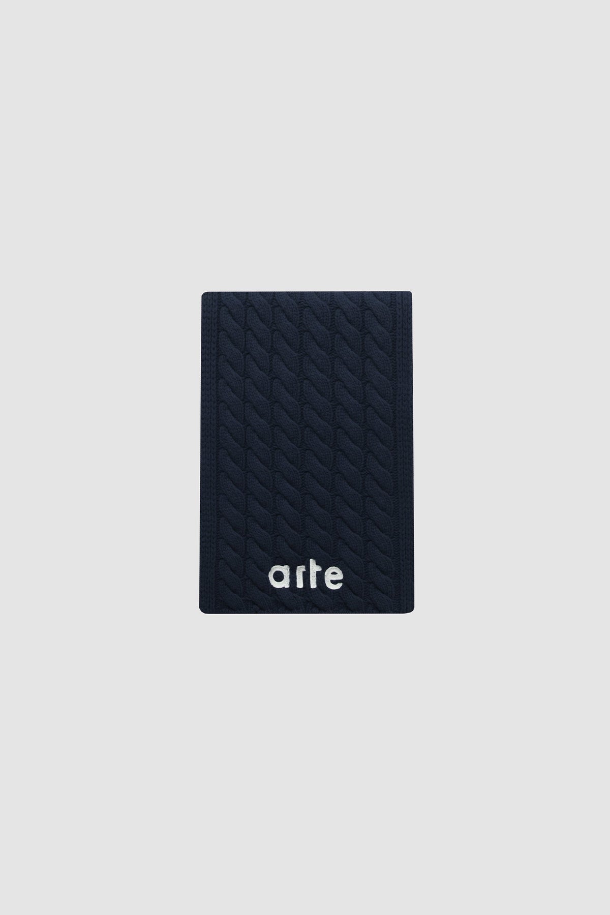Écharpe texturée avec logo - Bleu