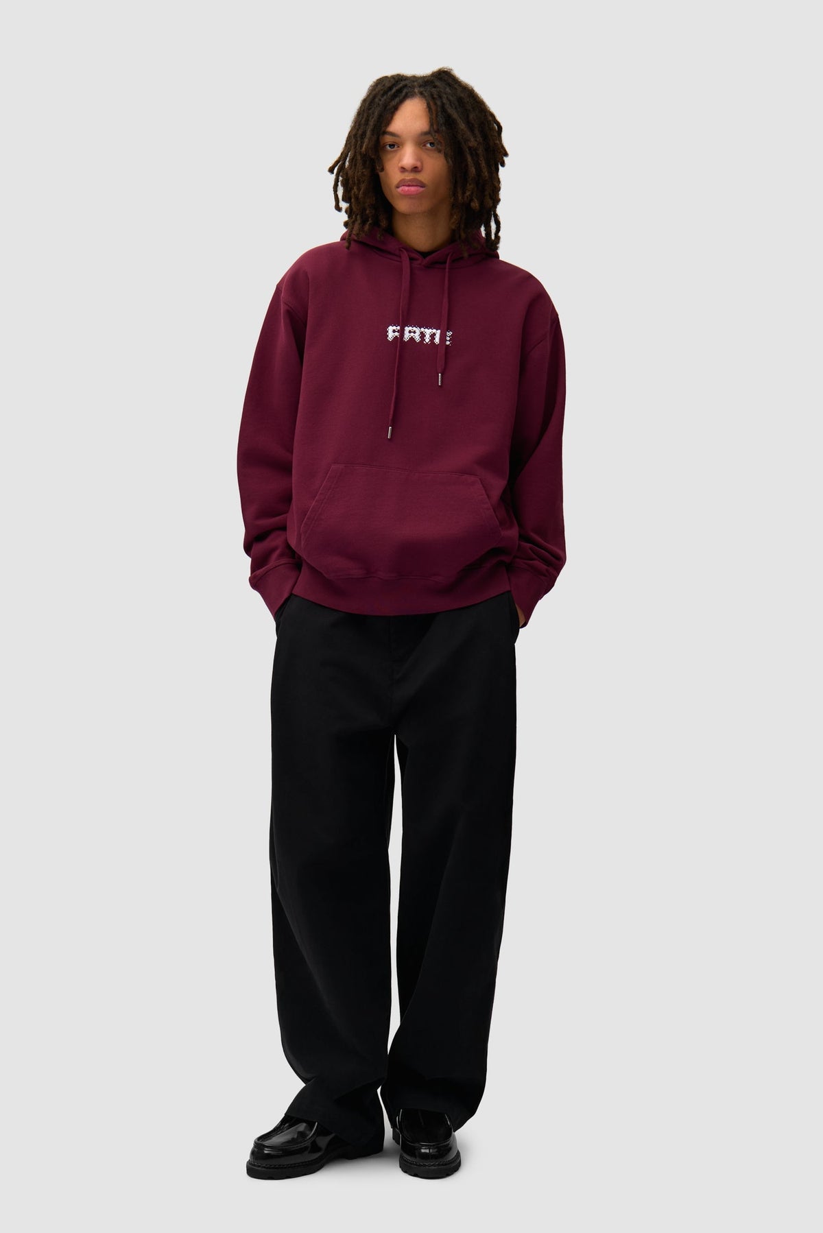 Arte Pixel Hoodie - Bordeaux