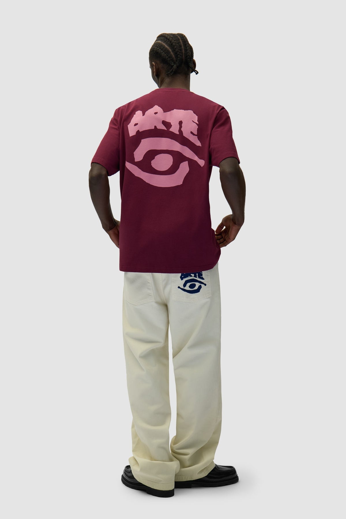 T-shirt à imprimé œil - Bordeaux