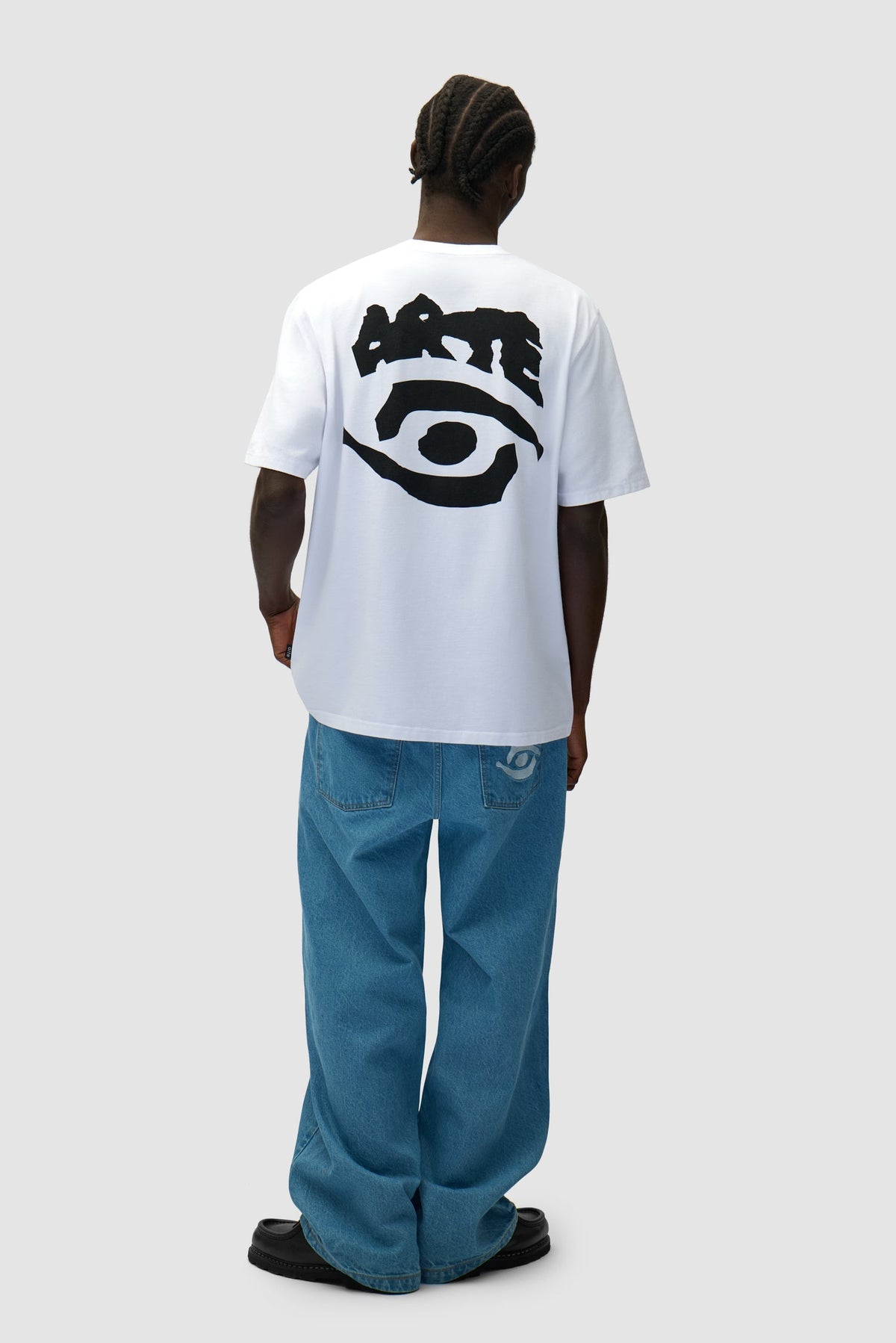T-shirt imprimé œil - blanc