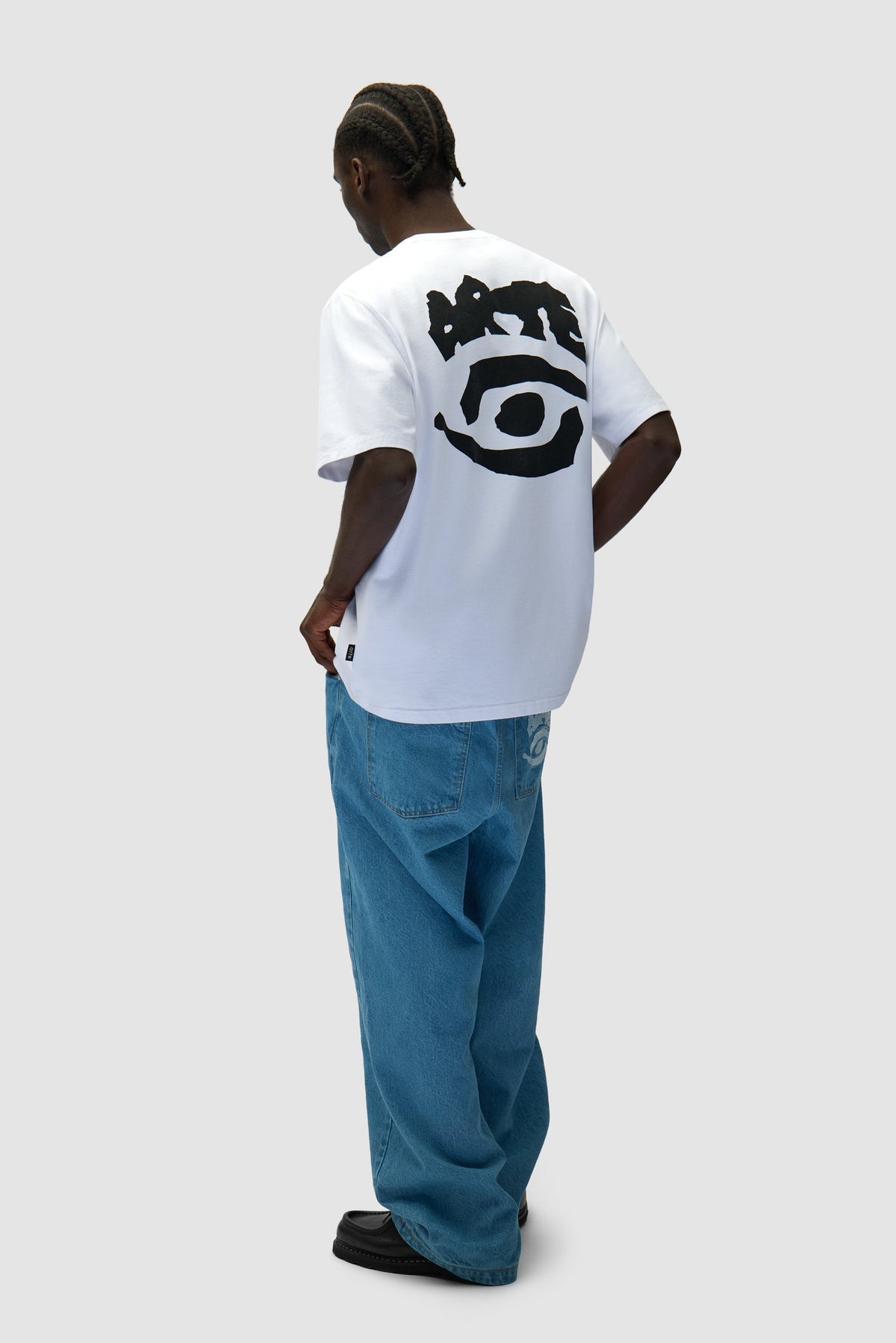 T-shirt imprimé œil - blanc