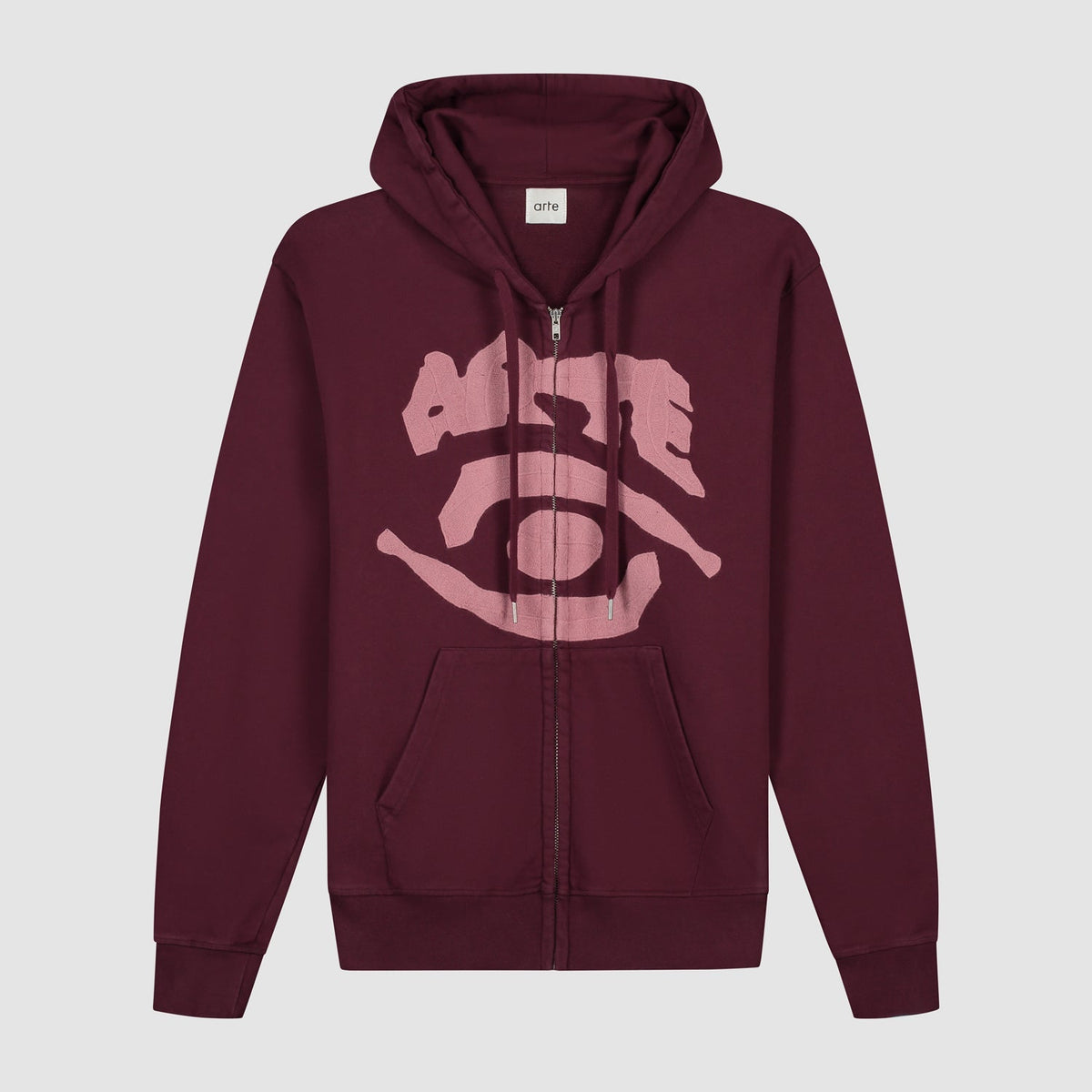 Sweat à capuche zippé Eye - Bordeaux