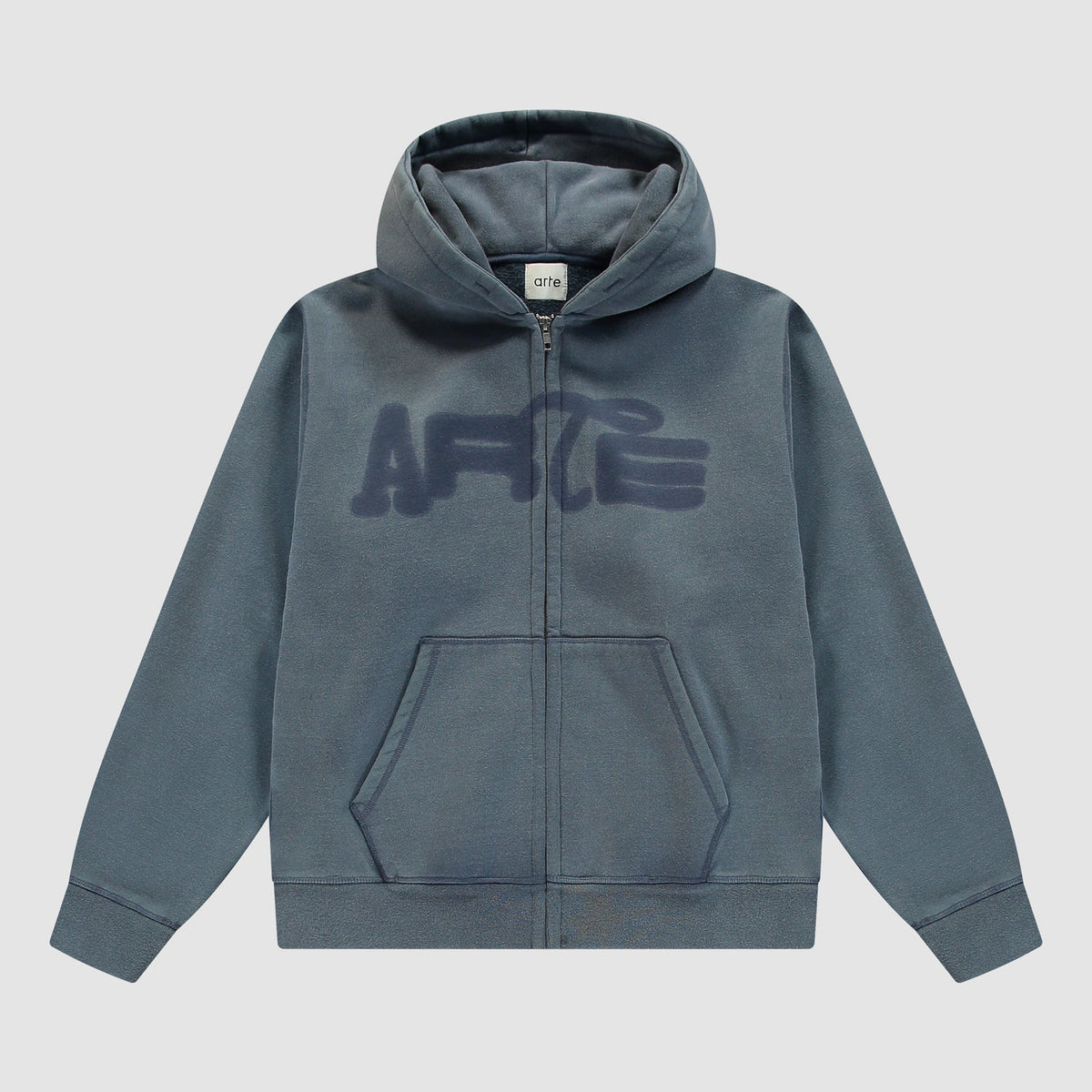 Sweat à capuche zippé « Stencil Sunfade » - Bleu marine