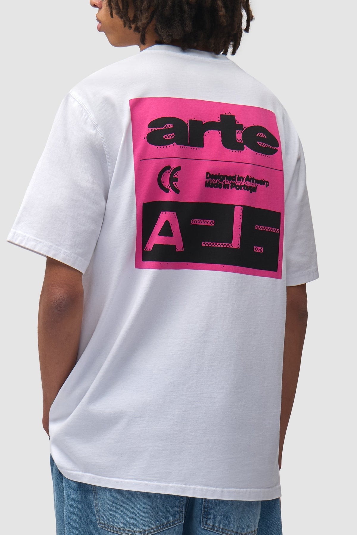 T-shirt « Pink Serial » - Blanc