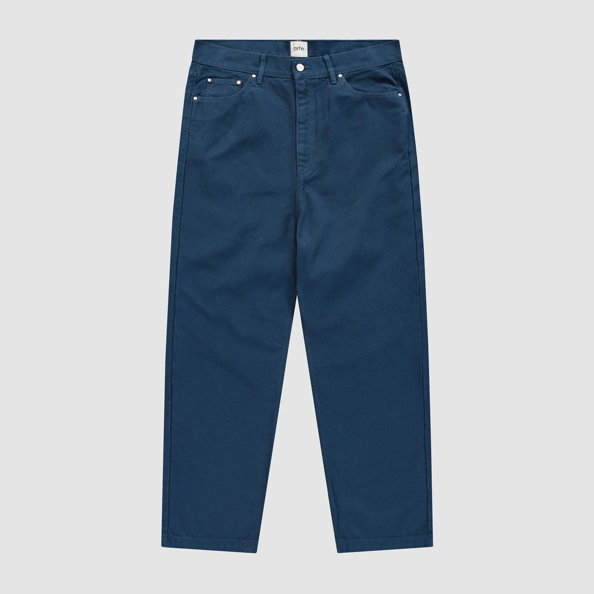 Pantalon en jean à motif sérigraphié - Bleu marine