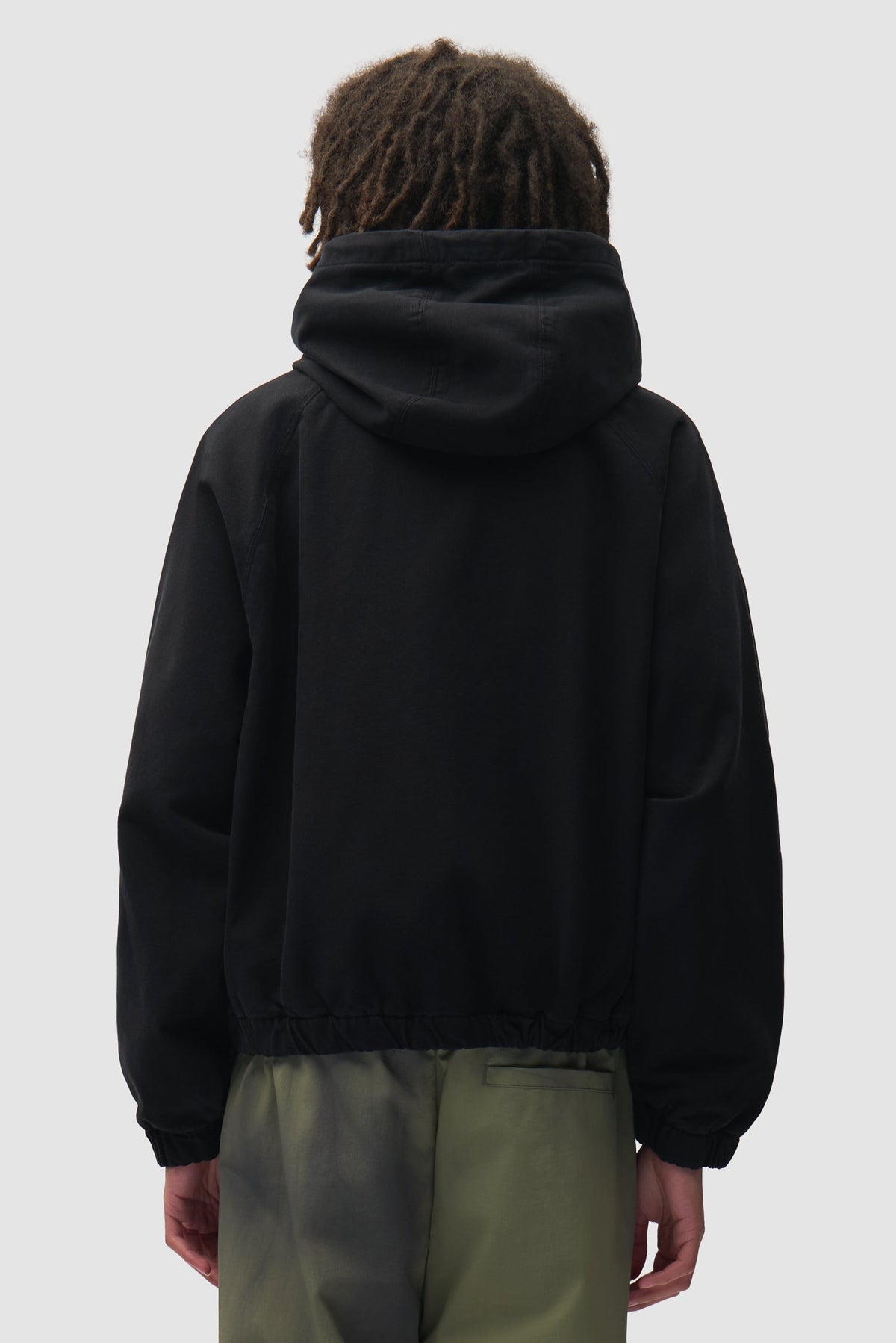 Veste à capuche en toile - Noir