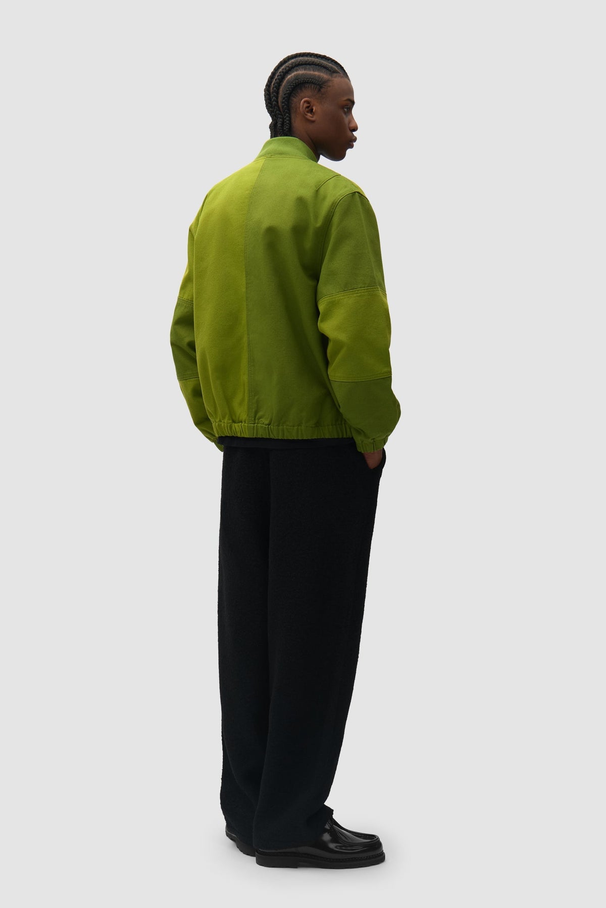 Blouson aviateur en toile - Vert