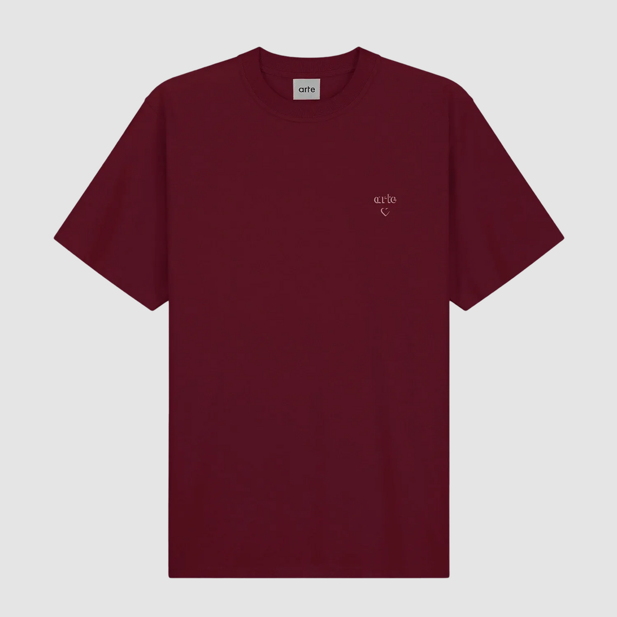 Arte Heart T-shirt - Bordeaux