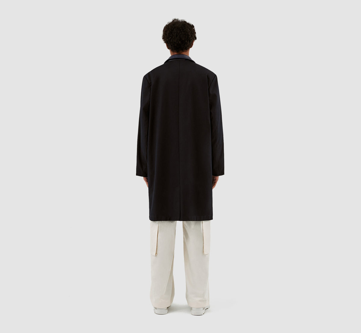 Manteau à col Joe - Marine