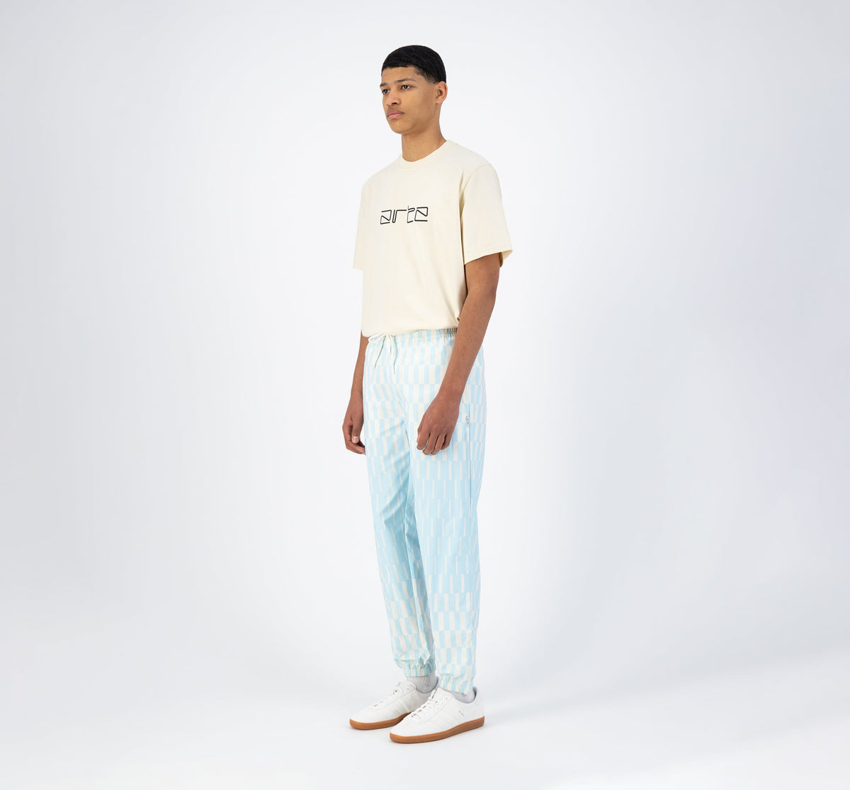 Pantalon Jo - Bleu clair/crème
