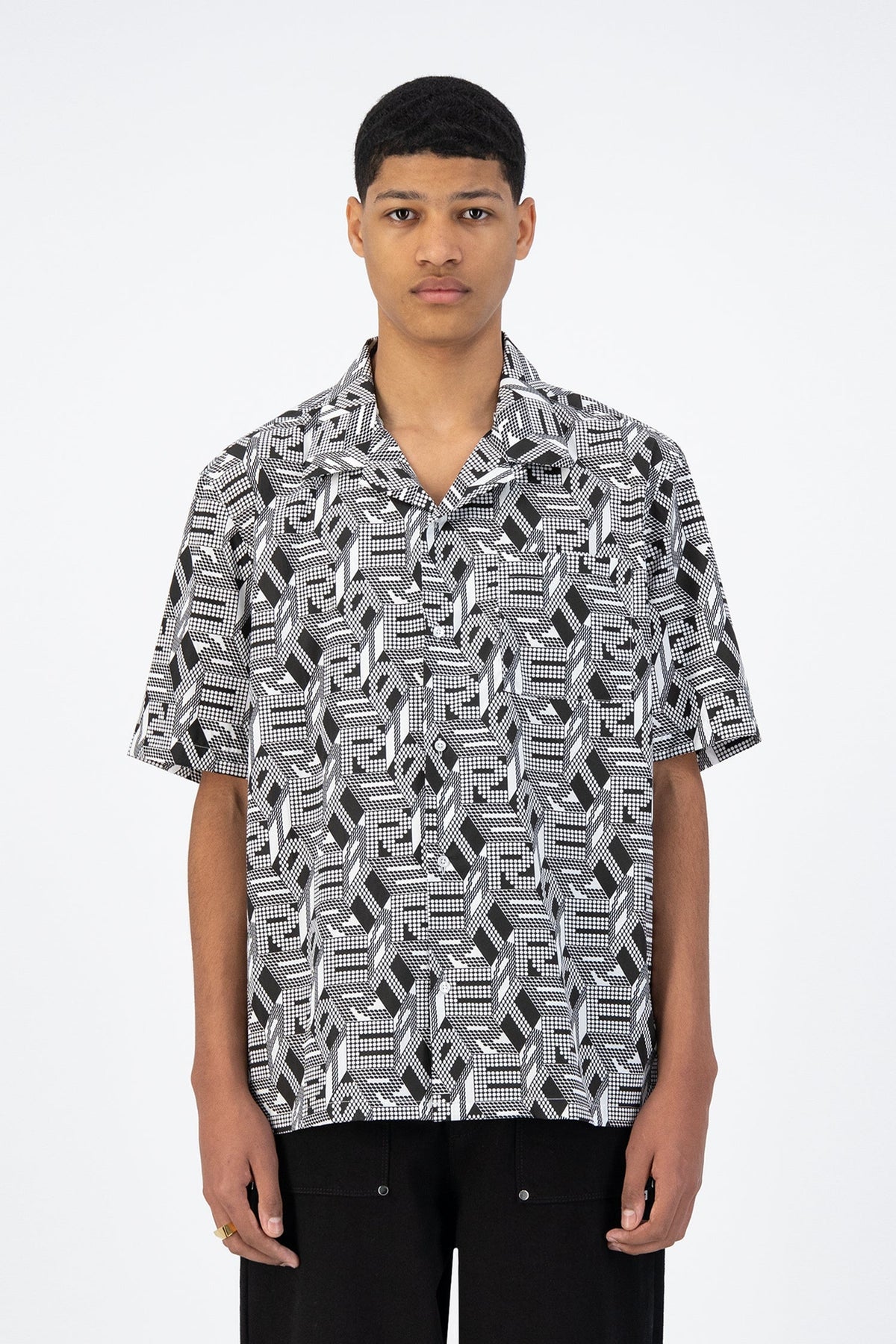 Chemise Scotti Allover - Noir/Blanc