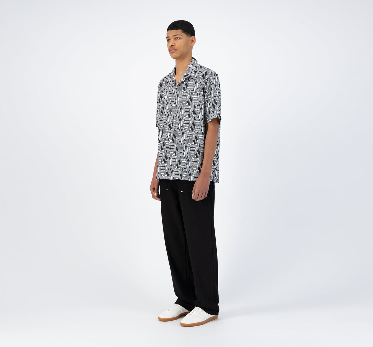 Chemise Scotti Allover - Noir/Blanc