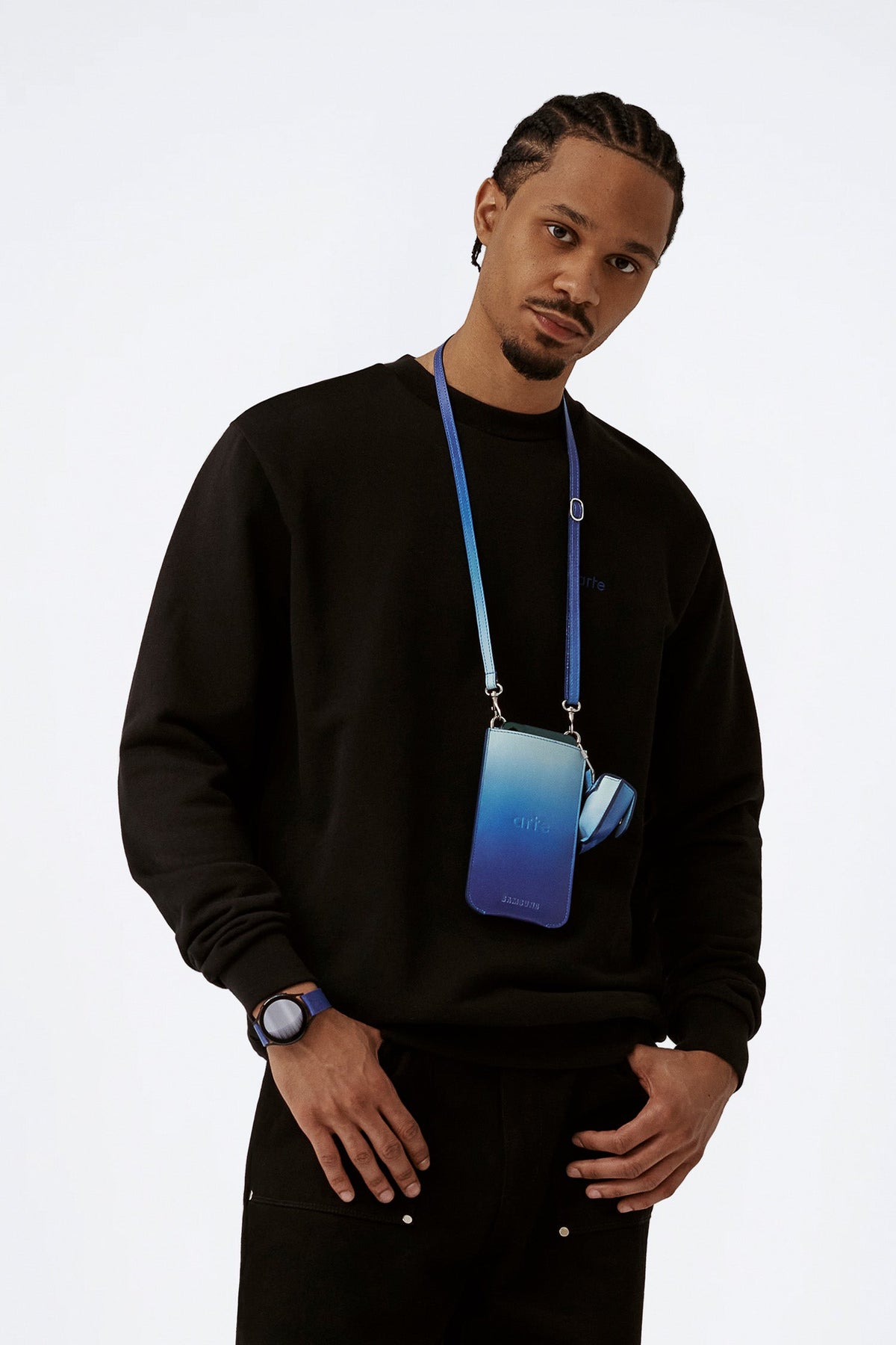 Pochette pour téléphone Samsung - Bleu dégradé