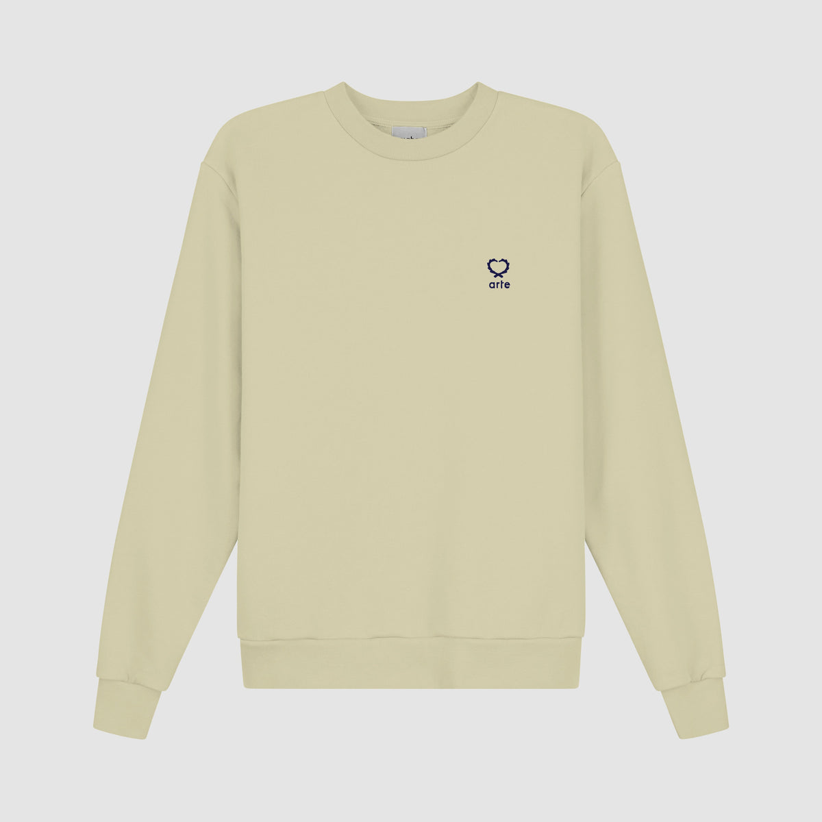 Carlos Small Heart Crewneck - Crème