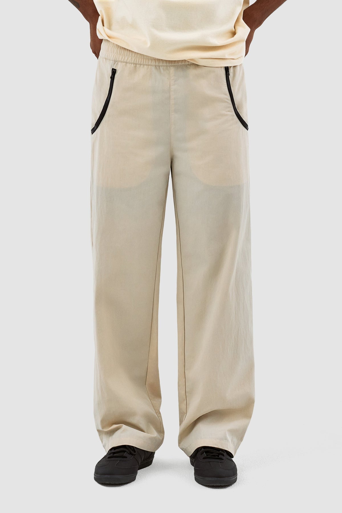 Pantalon à poches Jesse - Crème/Marine