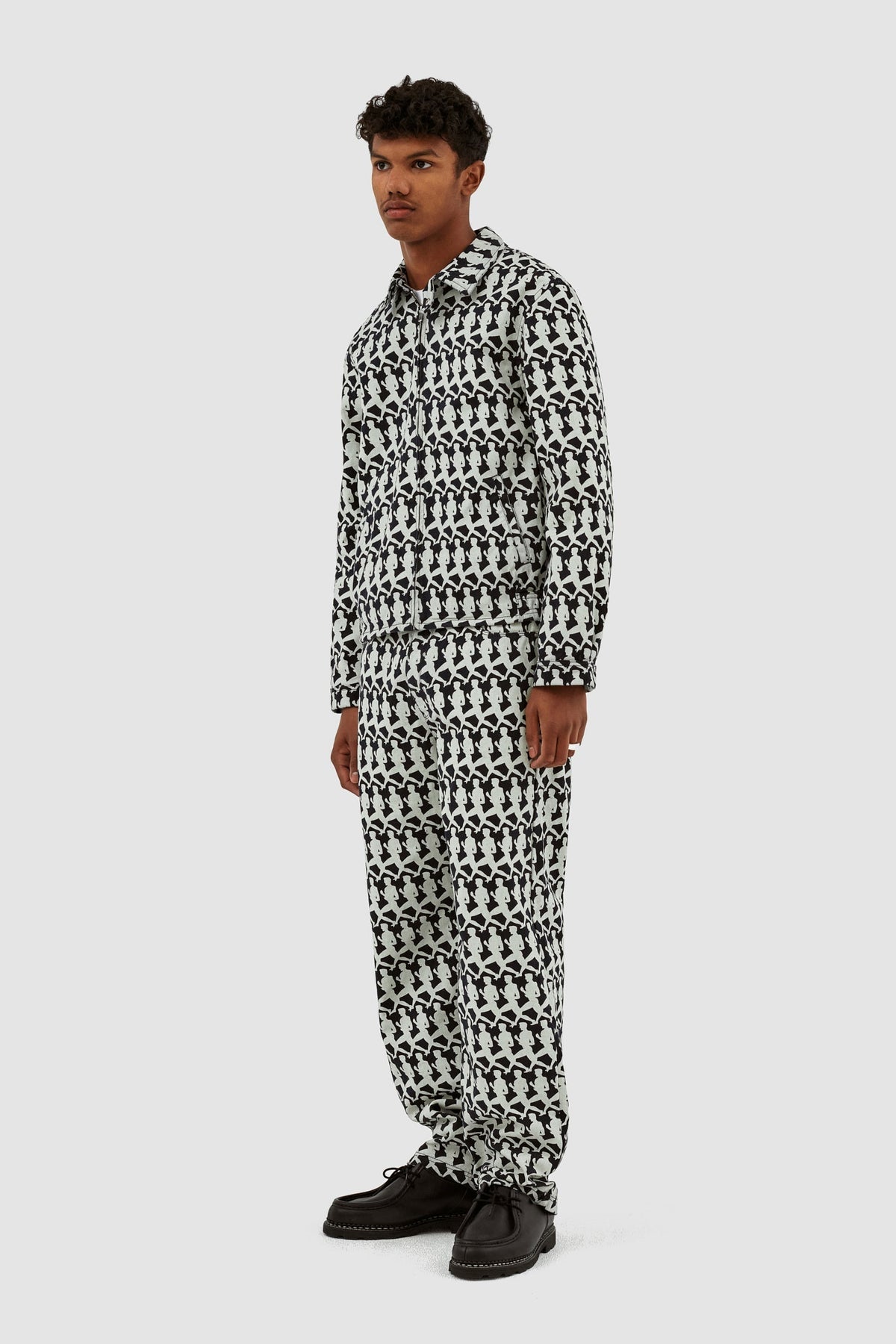 Pantalon Jones Allover - Marine/Crème