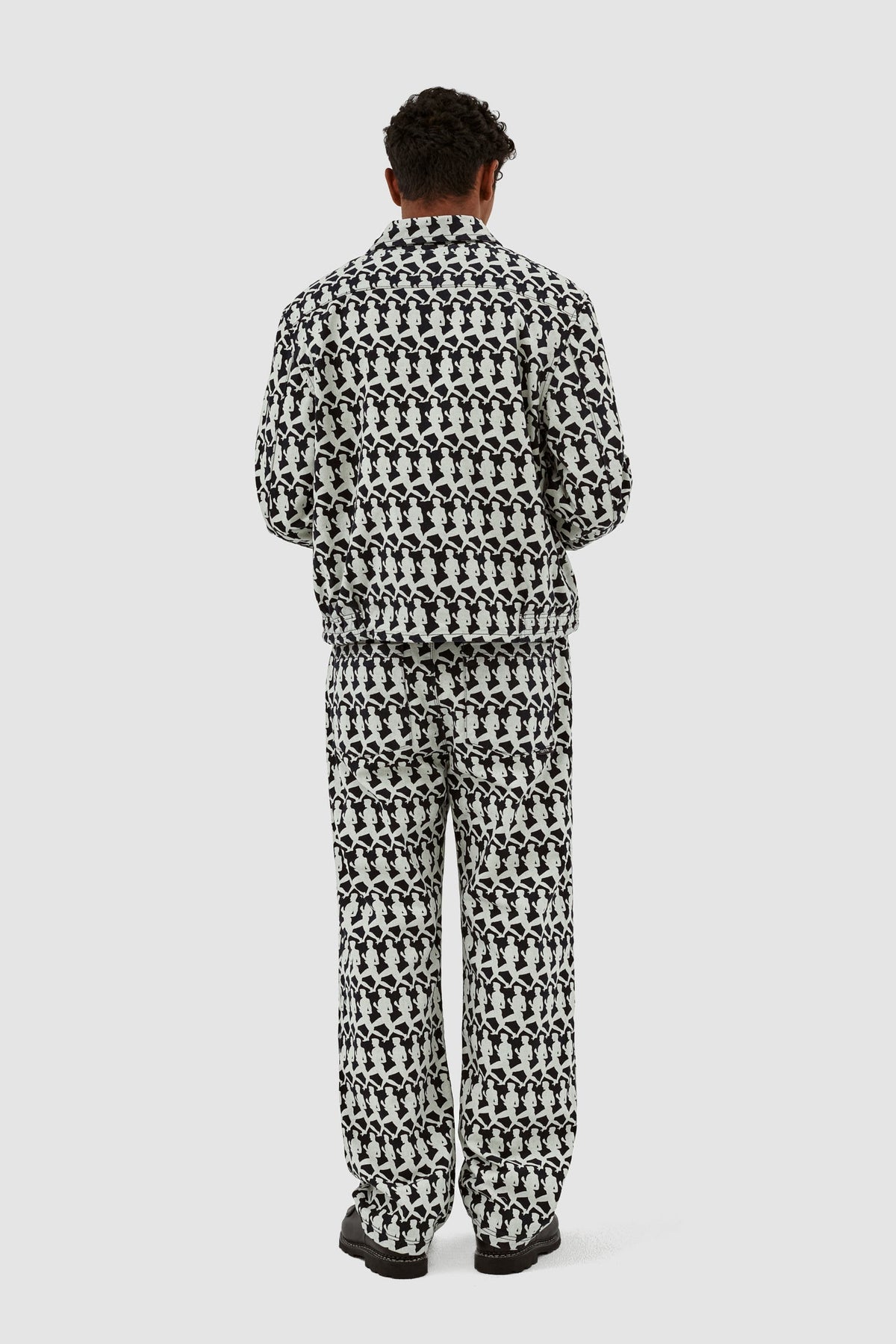 Pantalon Jones Allover - Marine/Crème