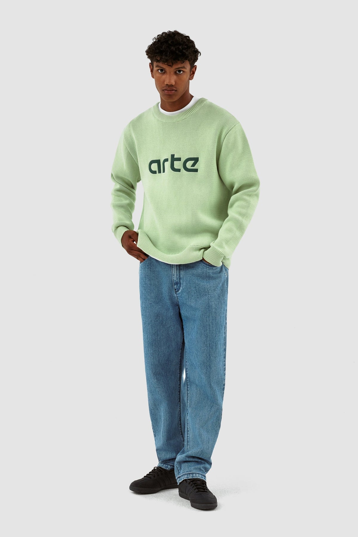Pull à logo Kris - Vert clair