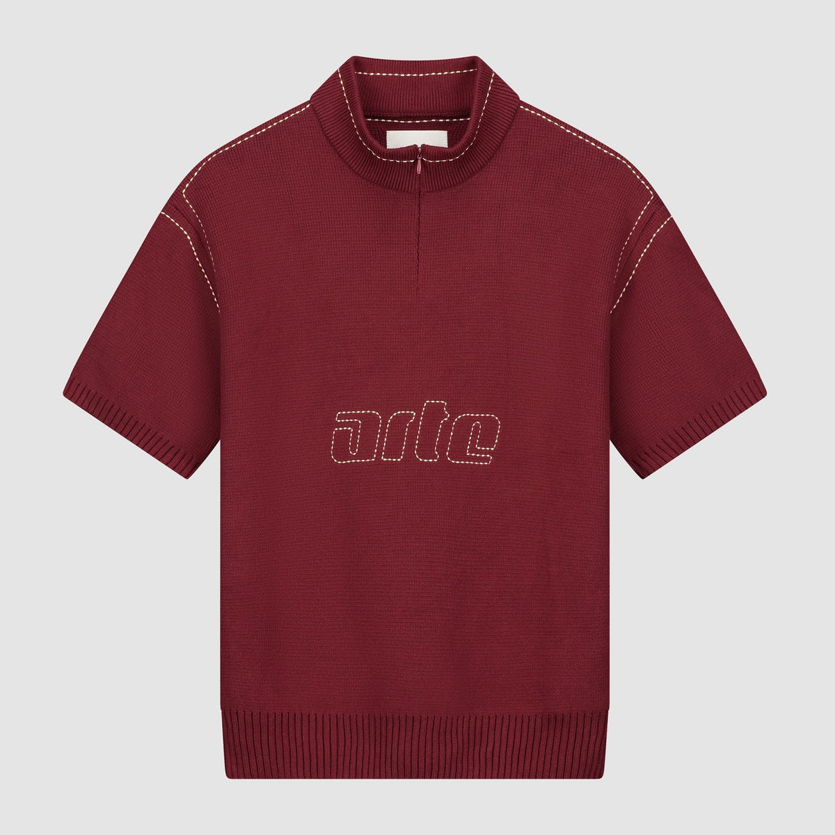 Kane Logo Knit - Bordeaux