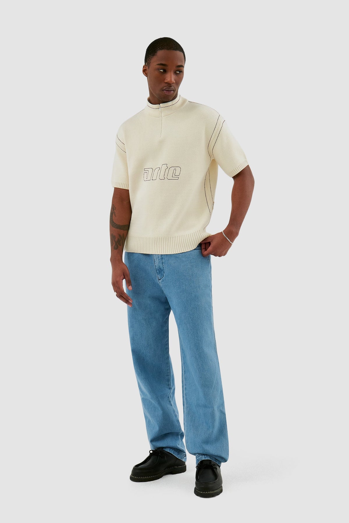 Kane Logo Knit - Crème