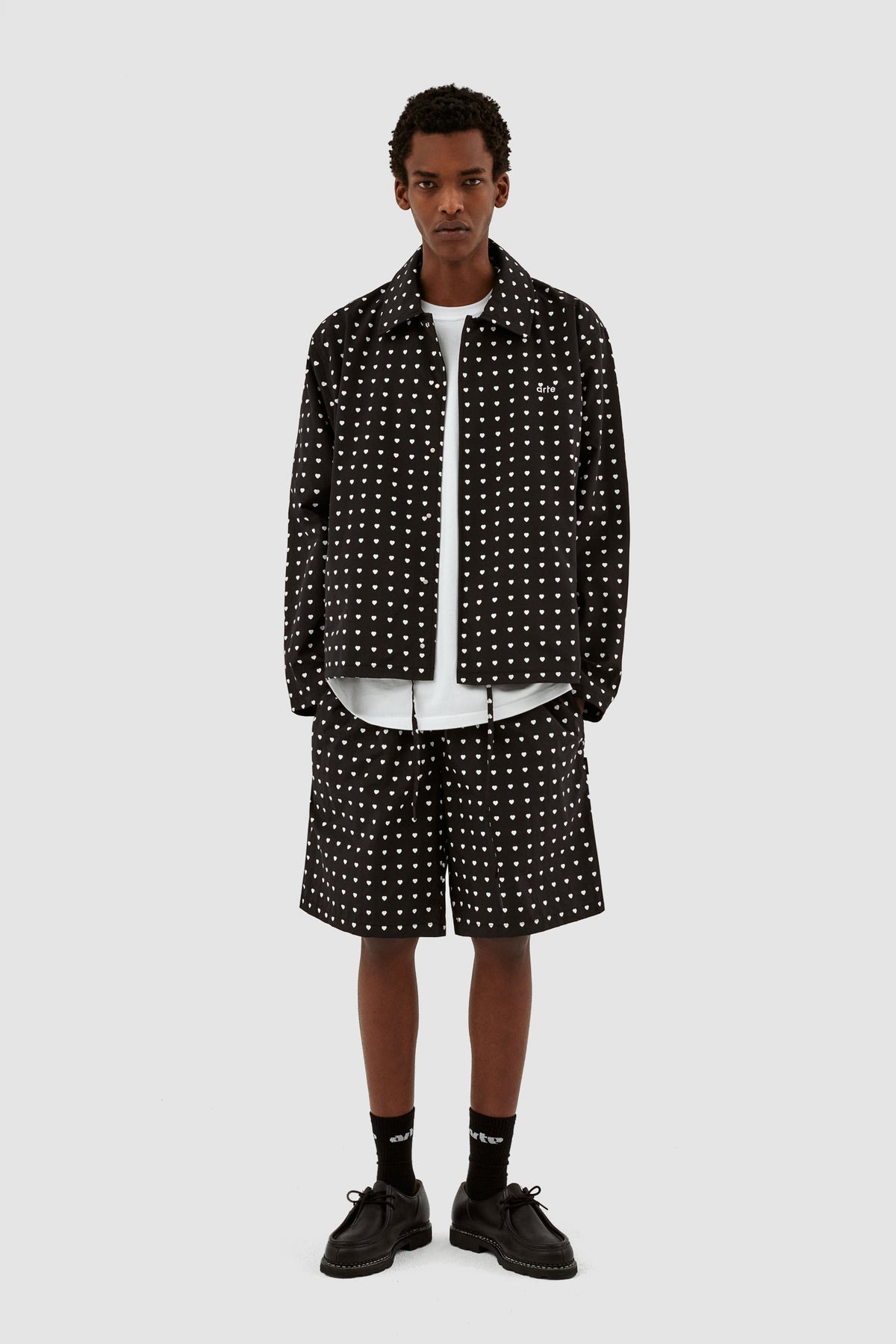 Short Jules Heart - Noir/Blanc