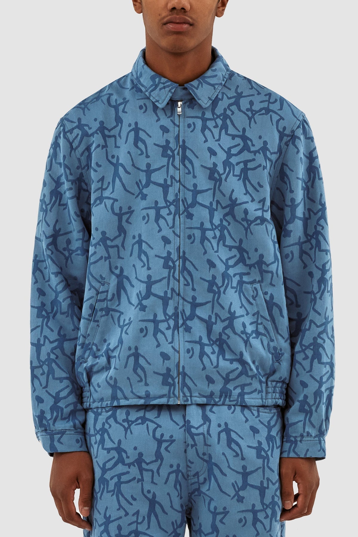 Veste James Allover - Bleu