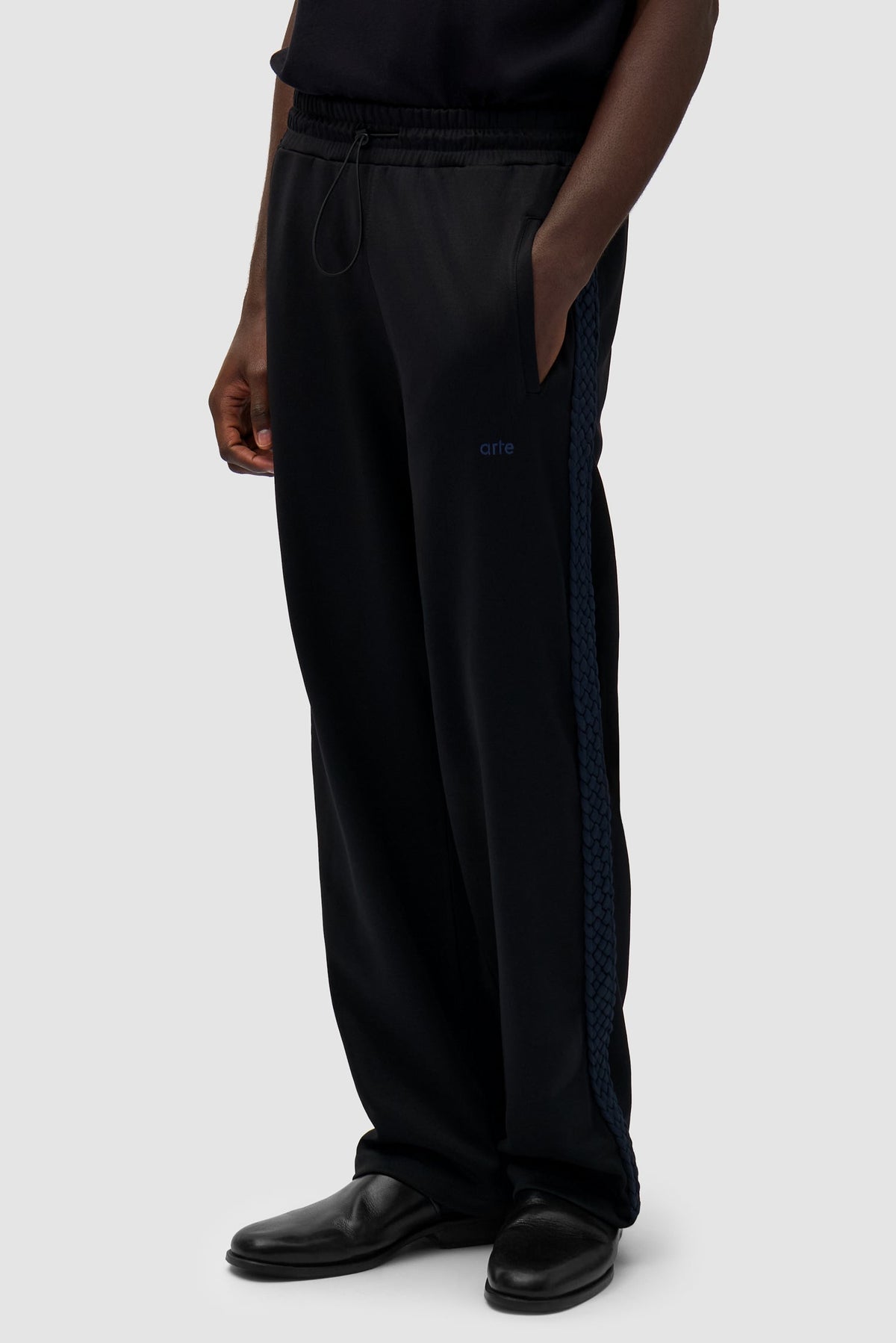 Pantalon à bandes tressées - Noir